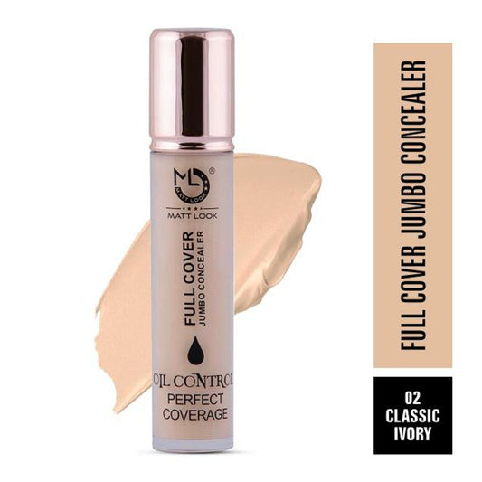 Matt Look Full Cover Jumbo Oil Control Perfect Coverage Concealer - Classic Ivory