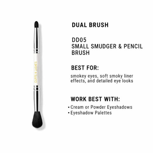 CUFFS N LASHES Small Smudger & Pencil Dual Brush - 05