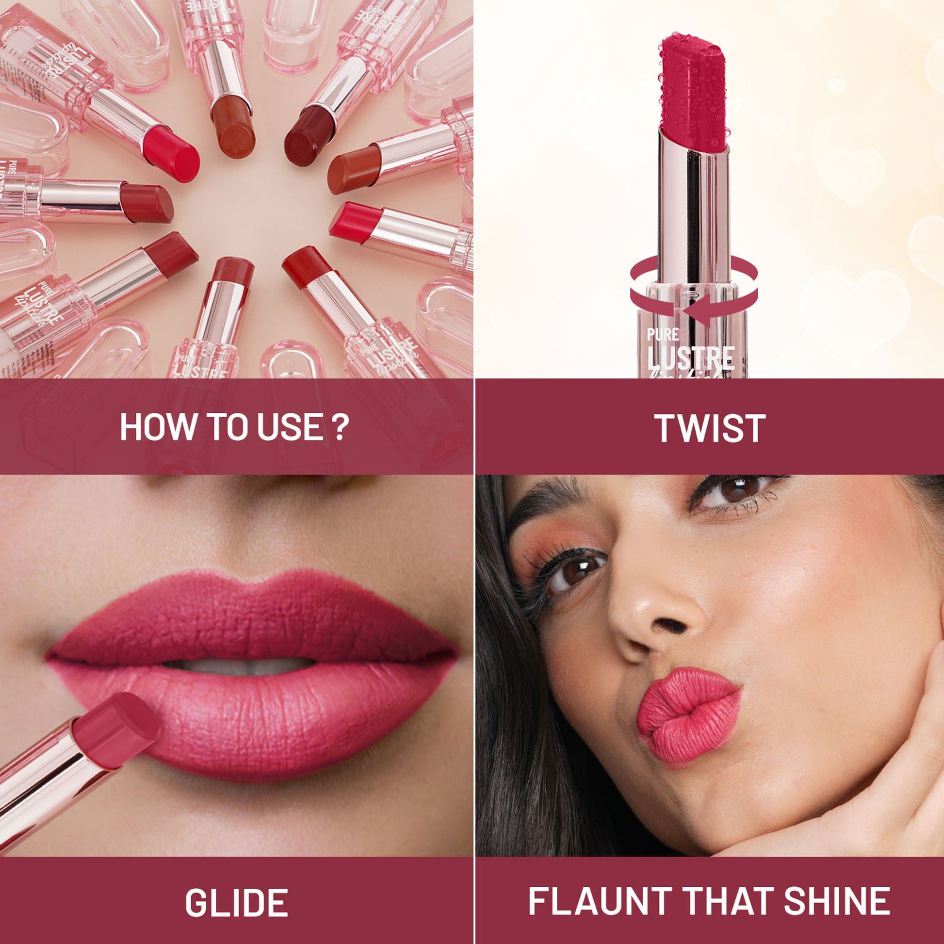 Swiss Beauty High Shine Finish Smooth Glide Pure Lustre Lipstick - 10 Lovin' Raisins