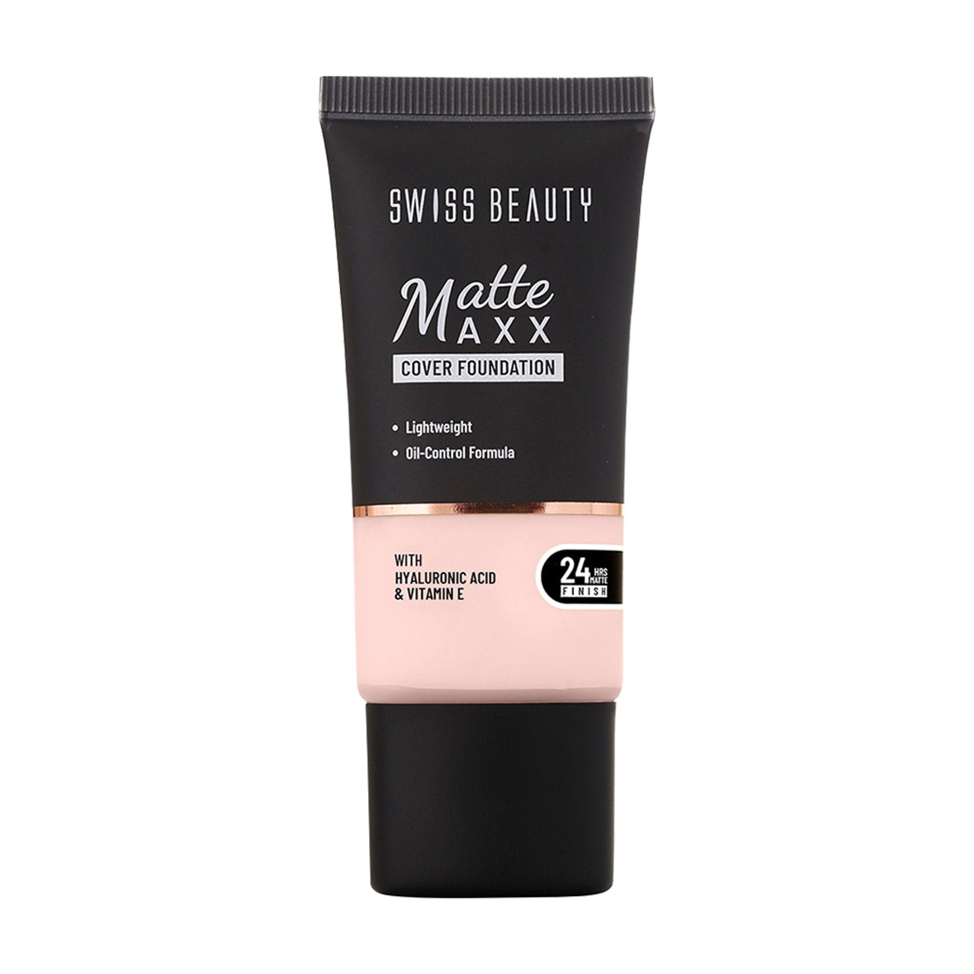 Swiss Beauty Matte Maxx Cover Foundation with Hyaluronic Acid & Vitamin E - 2 Ivory Cool