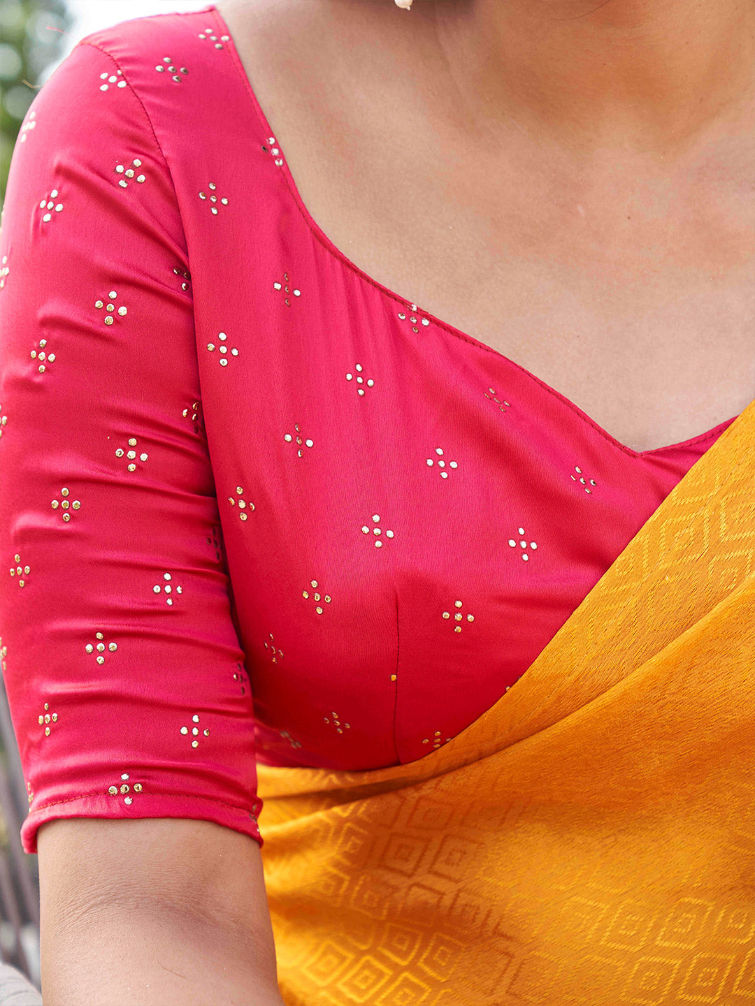 Tikhi Imli Woven Design Crepe Grab2Buy 