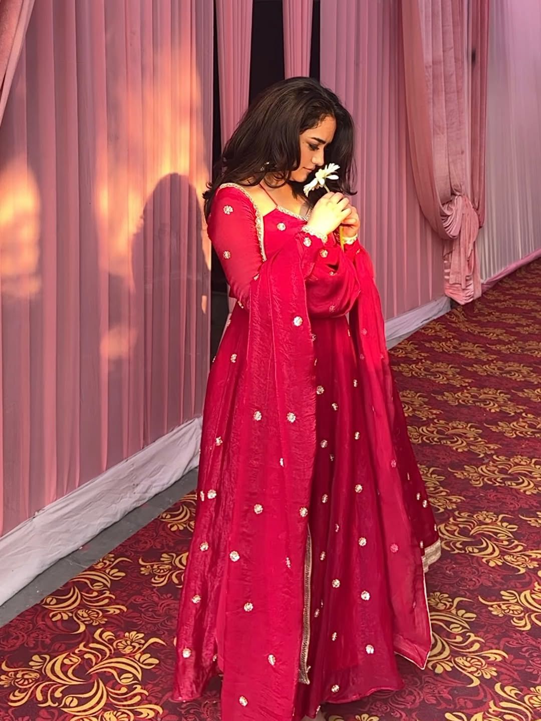 Yash Enterprise Red Fendy Silk Party Wear Embroidery Suit Set  Grab2Buy Yash Enterprise Grab2Buy