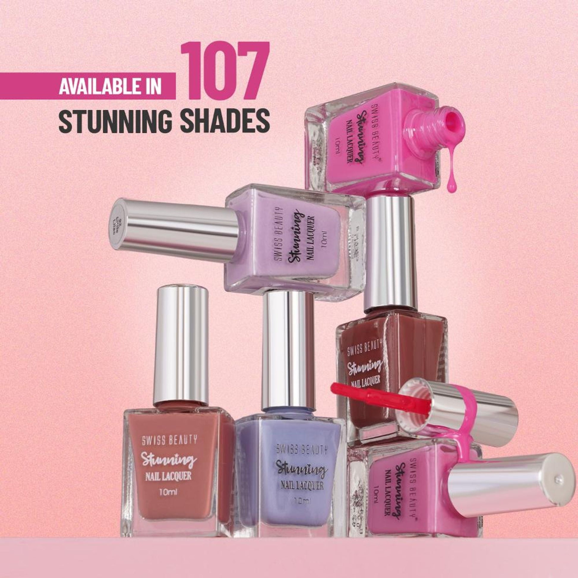 Swiss Beauty Stunning Nail Lacquer - Shade 01