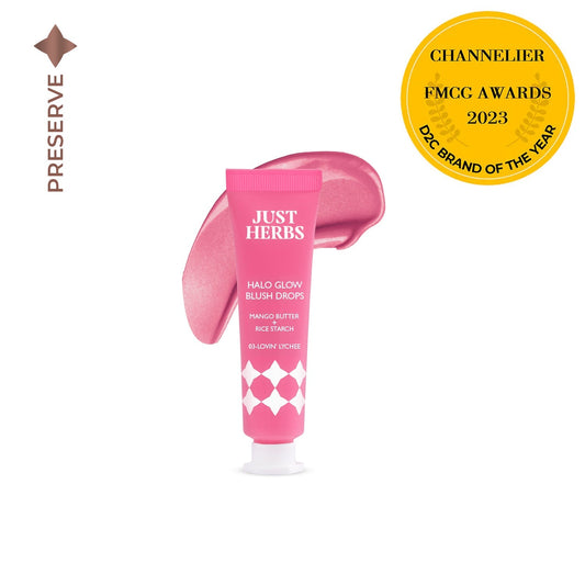 Halo Glow Blush Drops with Mango Butter and Rice Starch - Lovin Lychee 