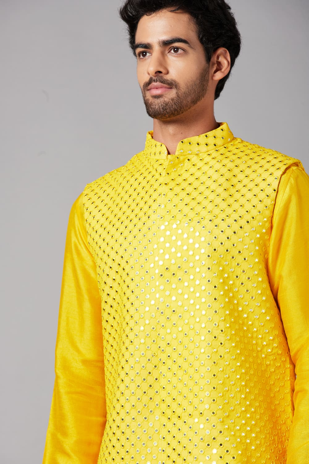 Yellot Designer Men's Nehru Jacket by Hilo Design  Grab2Buy Hilo Design Grab2Buy