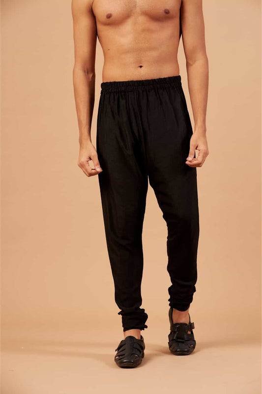 Black Chudi Designer Men's Pant by Hilo Design 