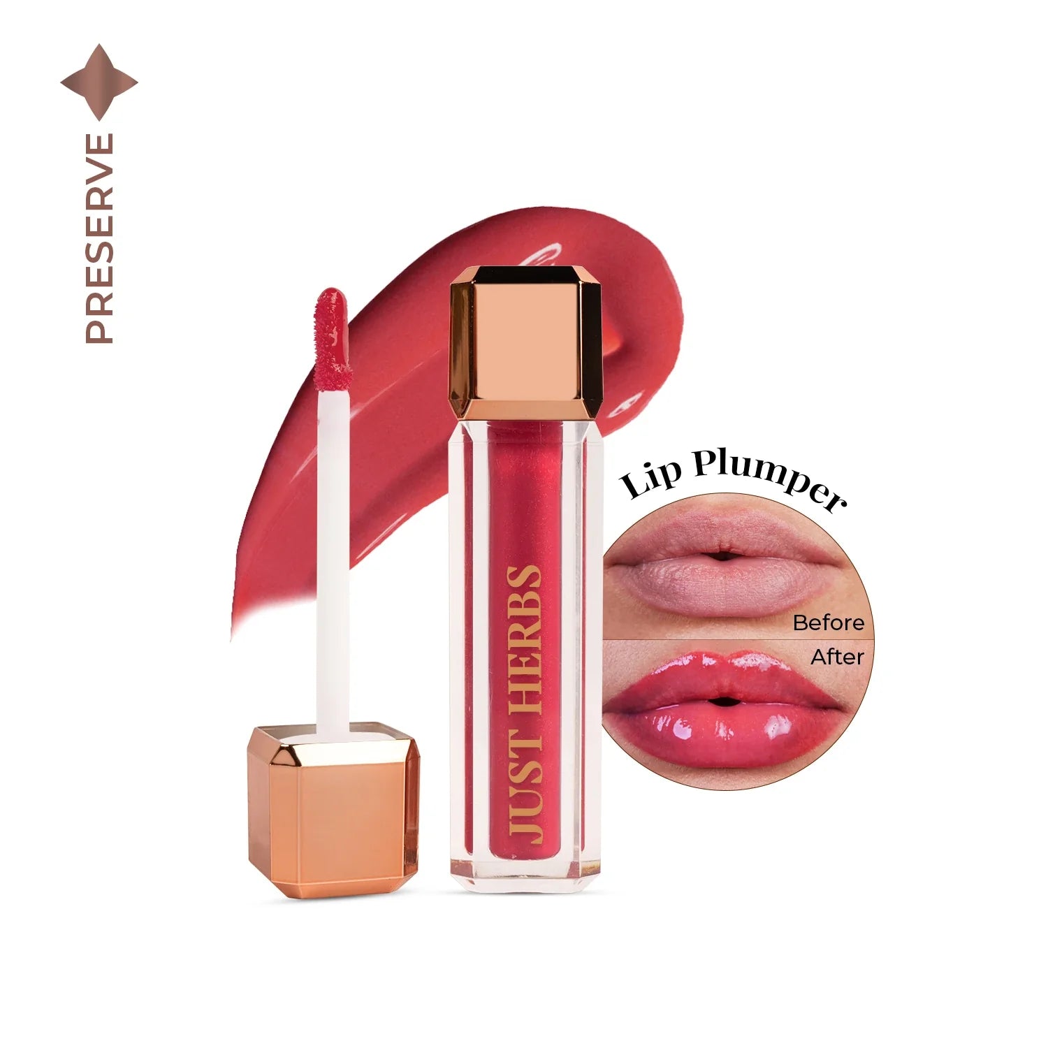 Lip Honey Plumping Gloss with Plant Vitamin C and Peppermint Oil 