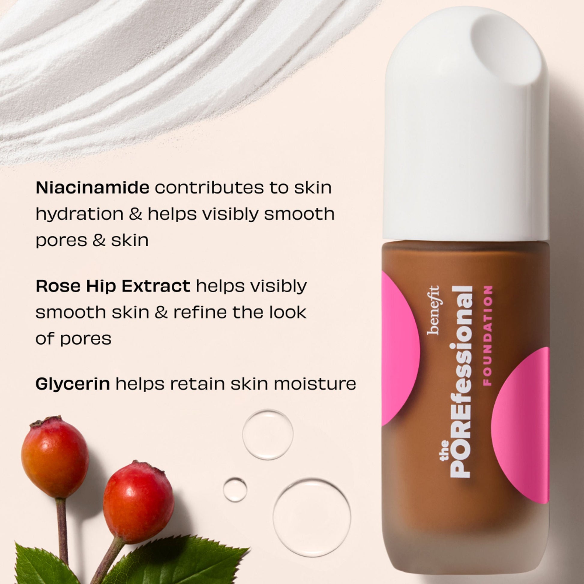 Benefit Cosmetics The Porefessional Foundation Smoothing & Blurring With Niacinamide - 16W Stellar
