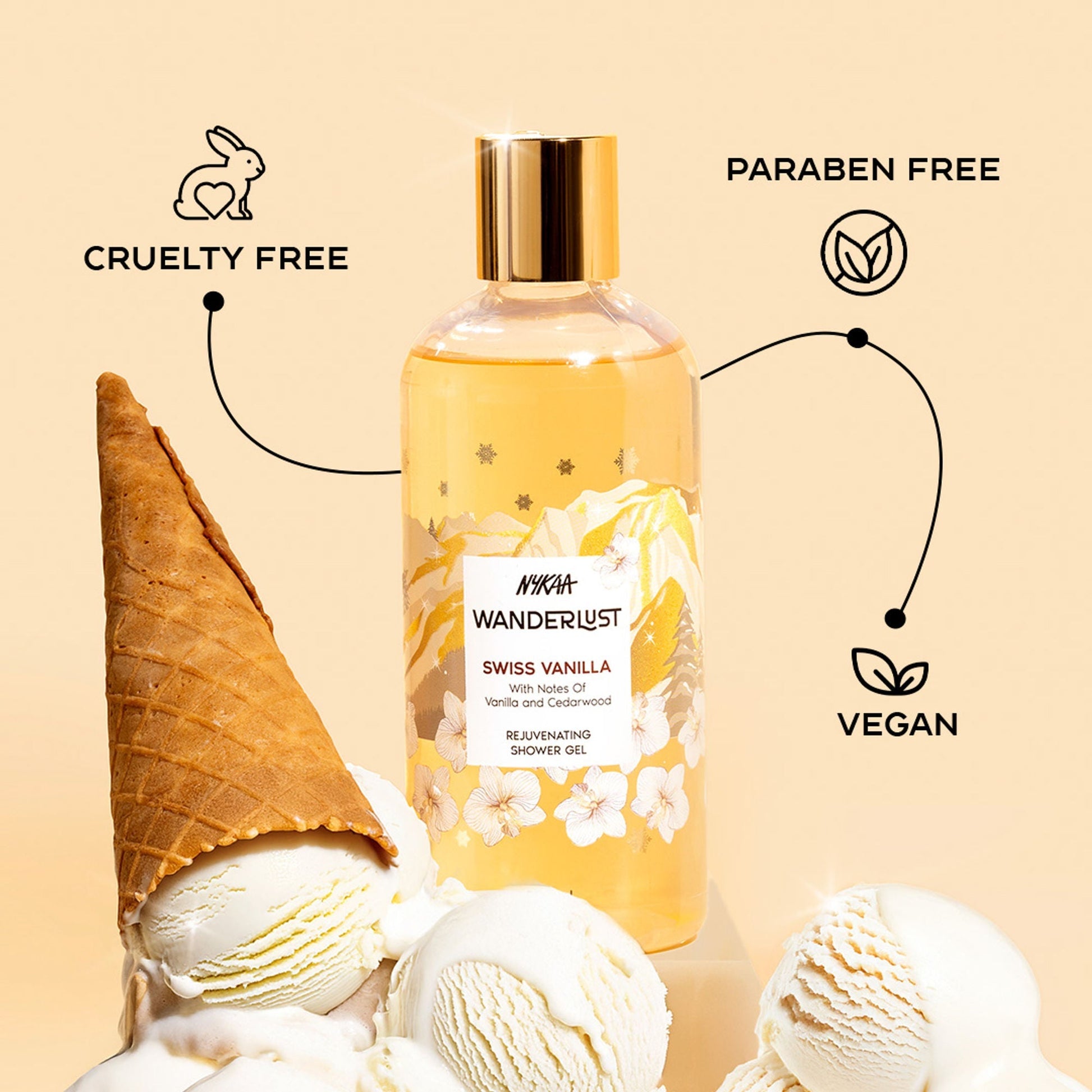 Wanderlust Shower Gels - Swiss Vanilla  Grab2Buy Wanderlust Grab2Buy