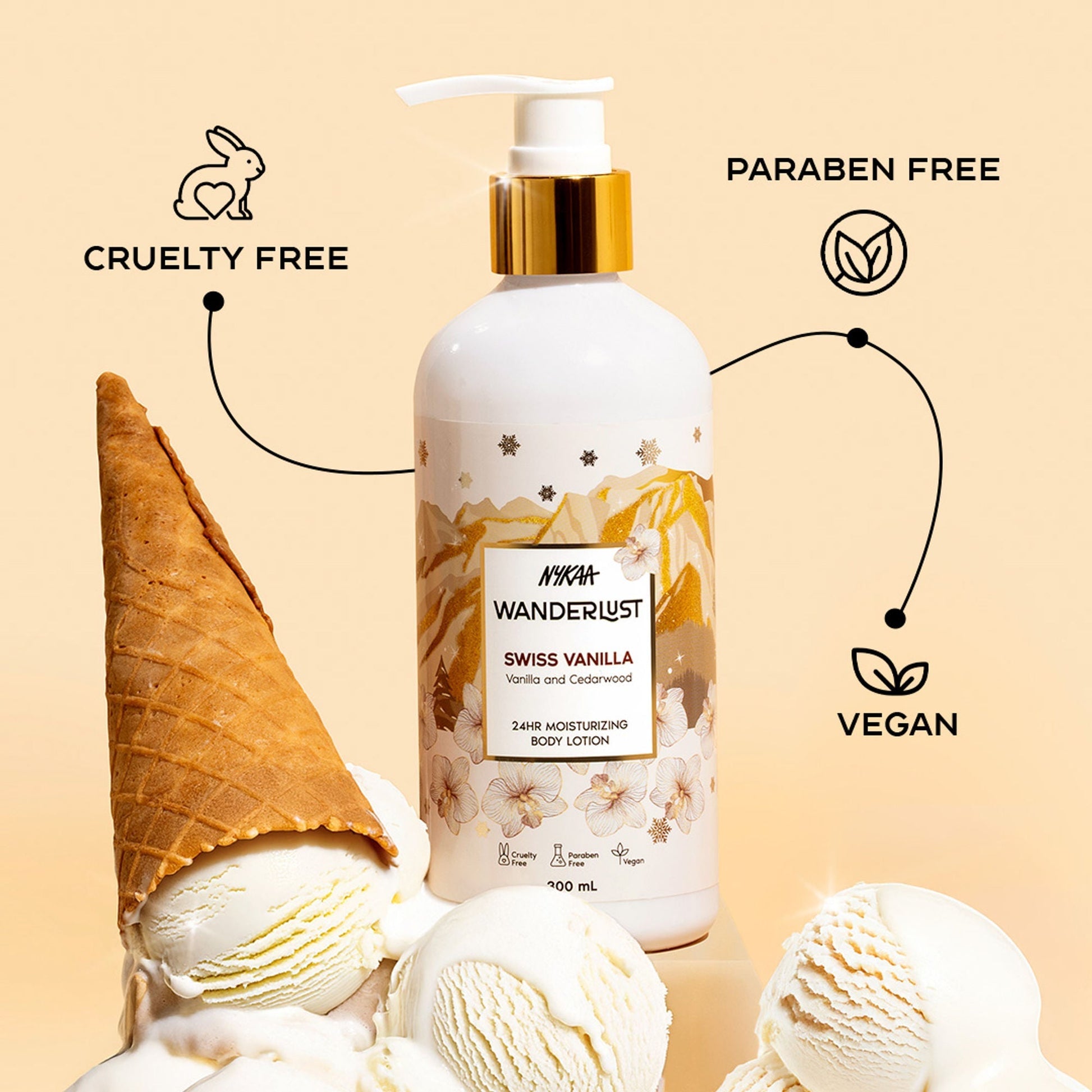 Wanderlust Moisturizing Body Lotion - Swiss Vanilla  Grab2Buy Wanderlust Grab2Buy