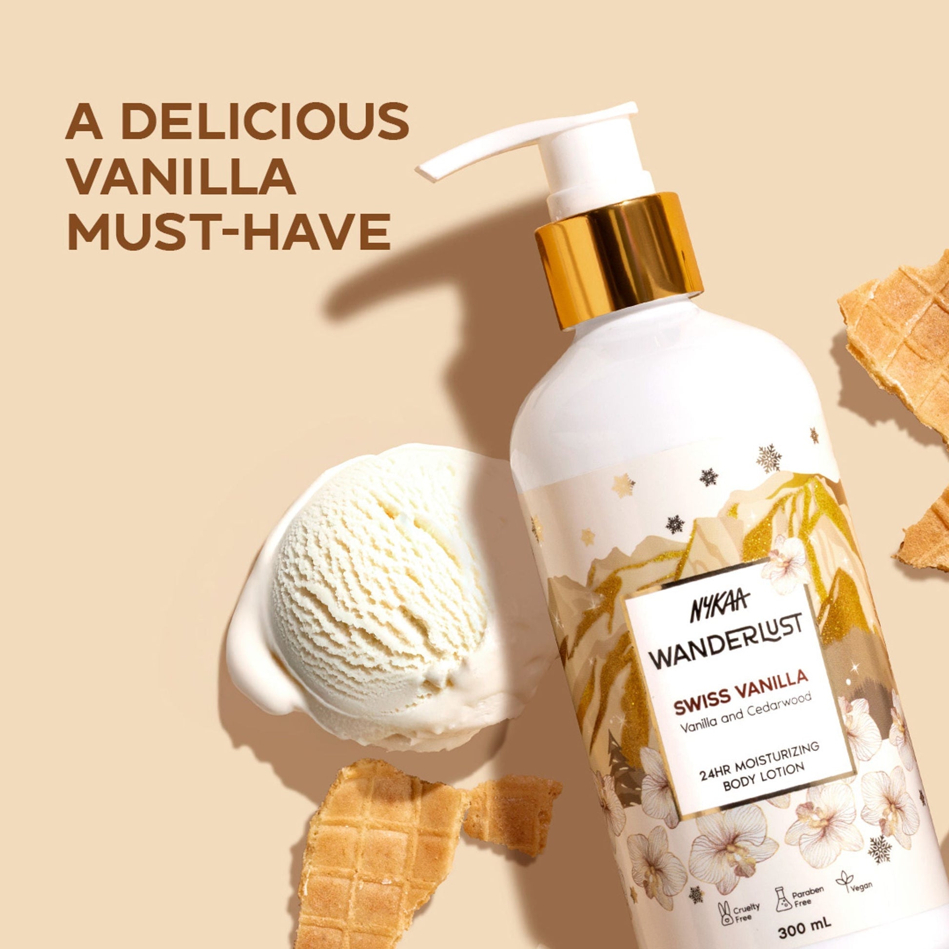 Wanderlust Moisturizing Body Lotion - Swiss Vanilla  Grab2Buy Wanderlust Grab2Buy