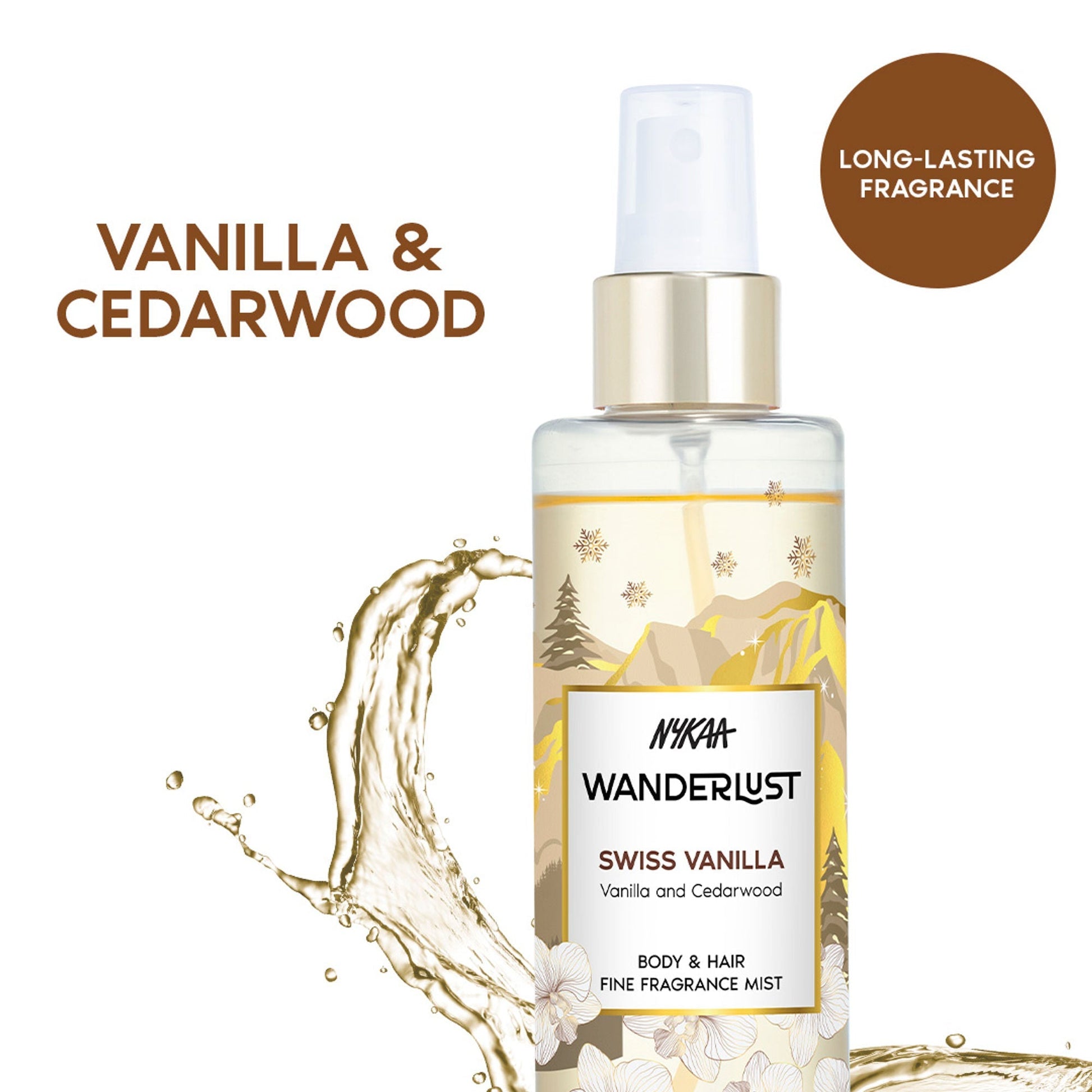Wanderlust Fragrance Mist For Her - Swiss Vanilla  Grab2Buy Wanderlust Grab2Buy