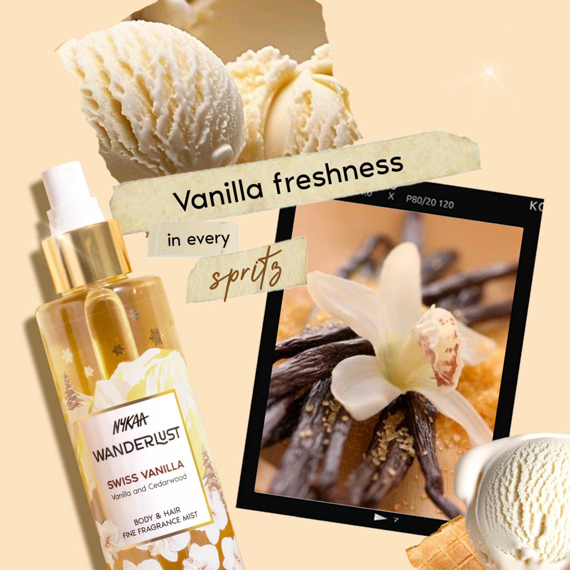 Wanderlust Fragrance Mist For Her - Swiss Vanilla  Grab2Buy Wanderlust Grab2Buy