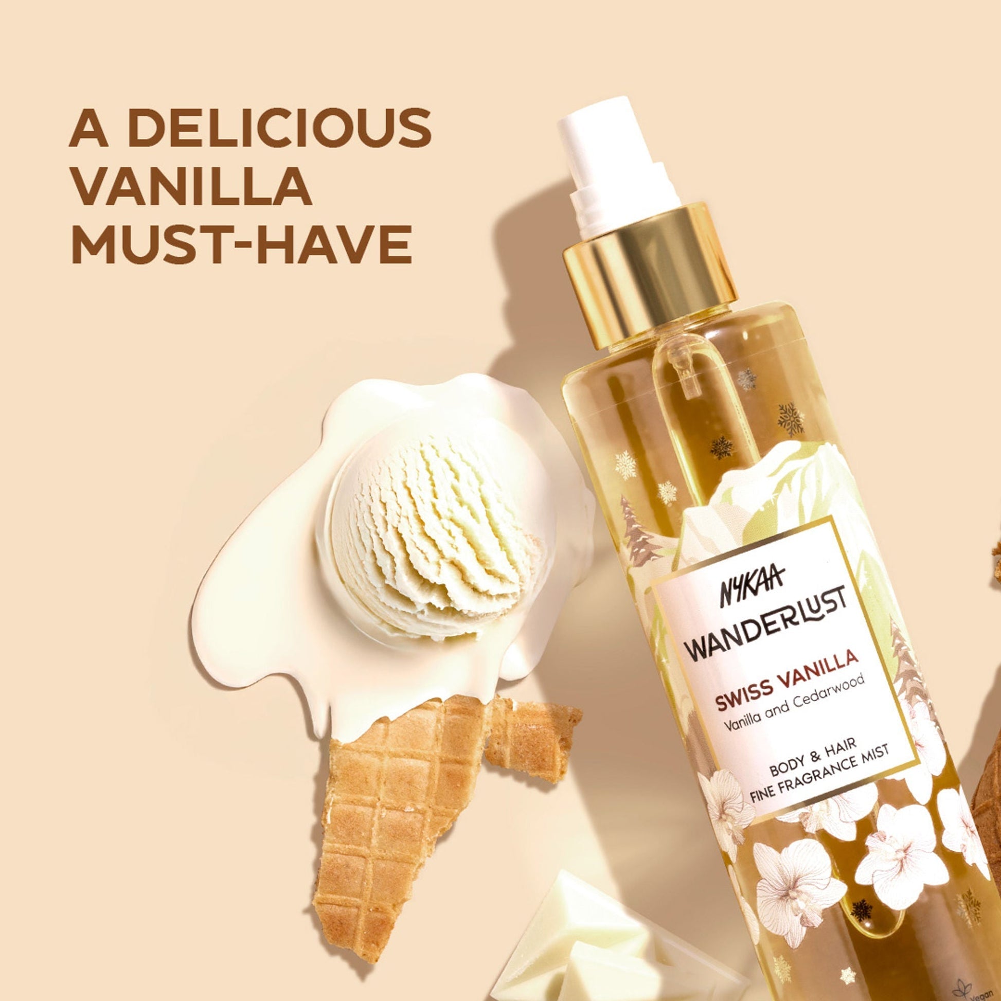 Wanderlust Fragrance Mist For Her - Swiss Vanilla  Grab2Buy Wanderlust Grab2Buy