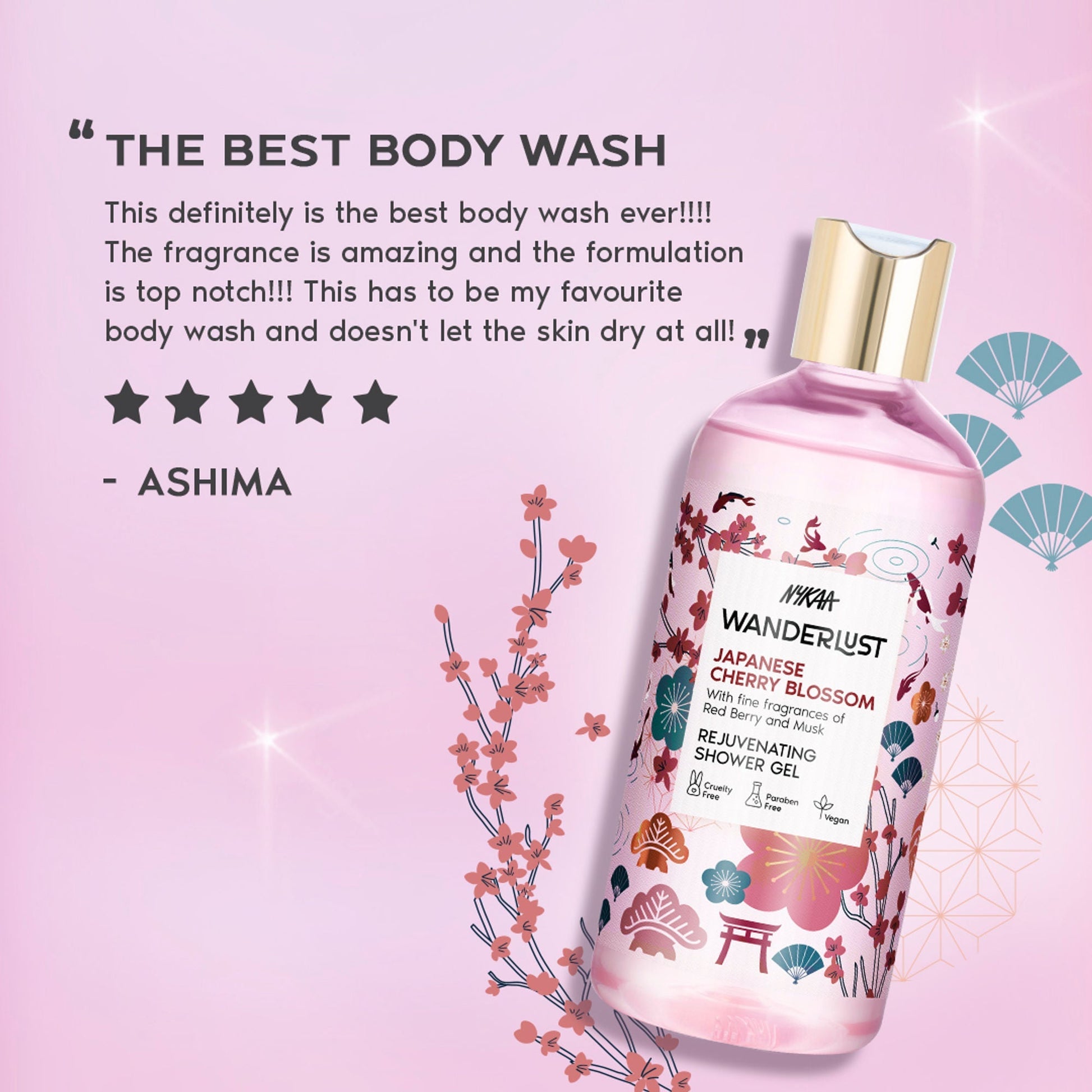 Wanderlust Shower Gels - Japanese Cherry Blossom  Grab2Buy Wanderlust Grab2Buy