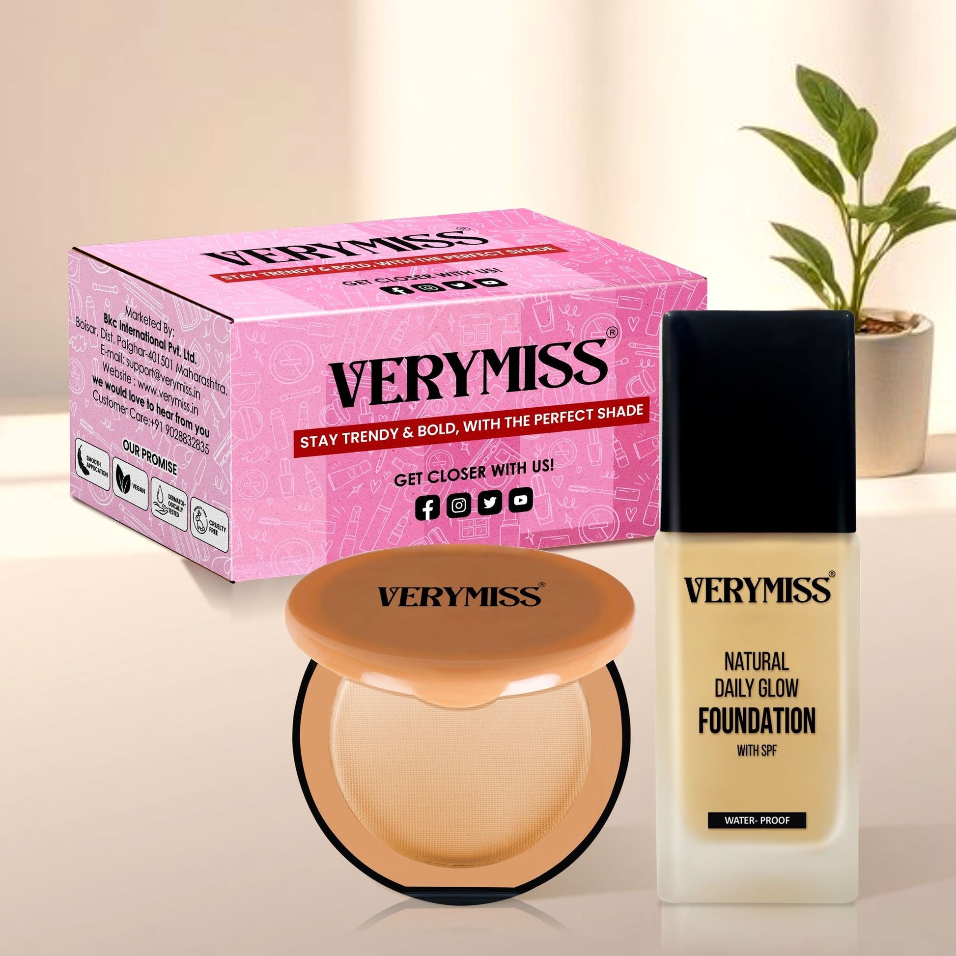 VERYMISS Foundation + Compact Powder - Vmfd06-01, Vmc05-01  Grab2Buy VERYMISS Grab2Buy