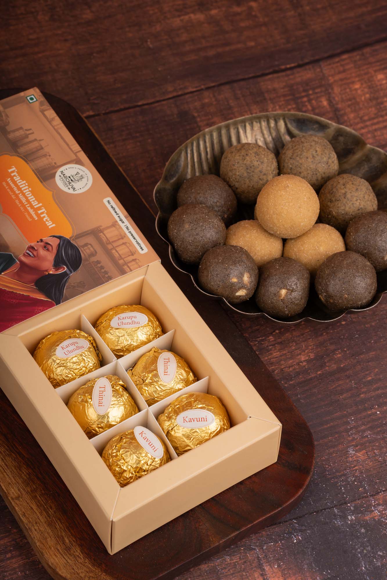 Narchuvai Foods Assorted Millet Laddoos