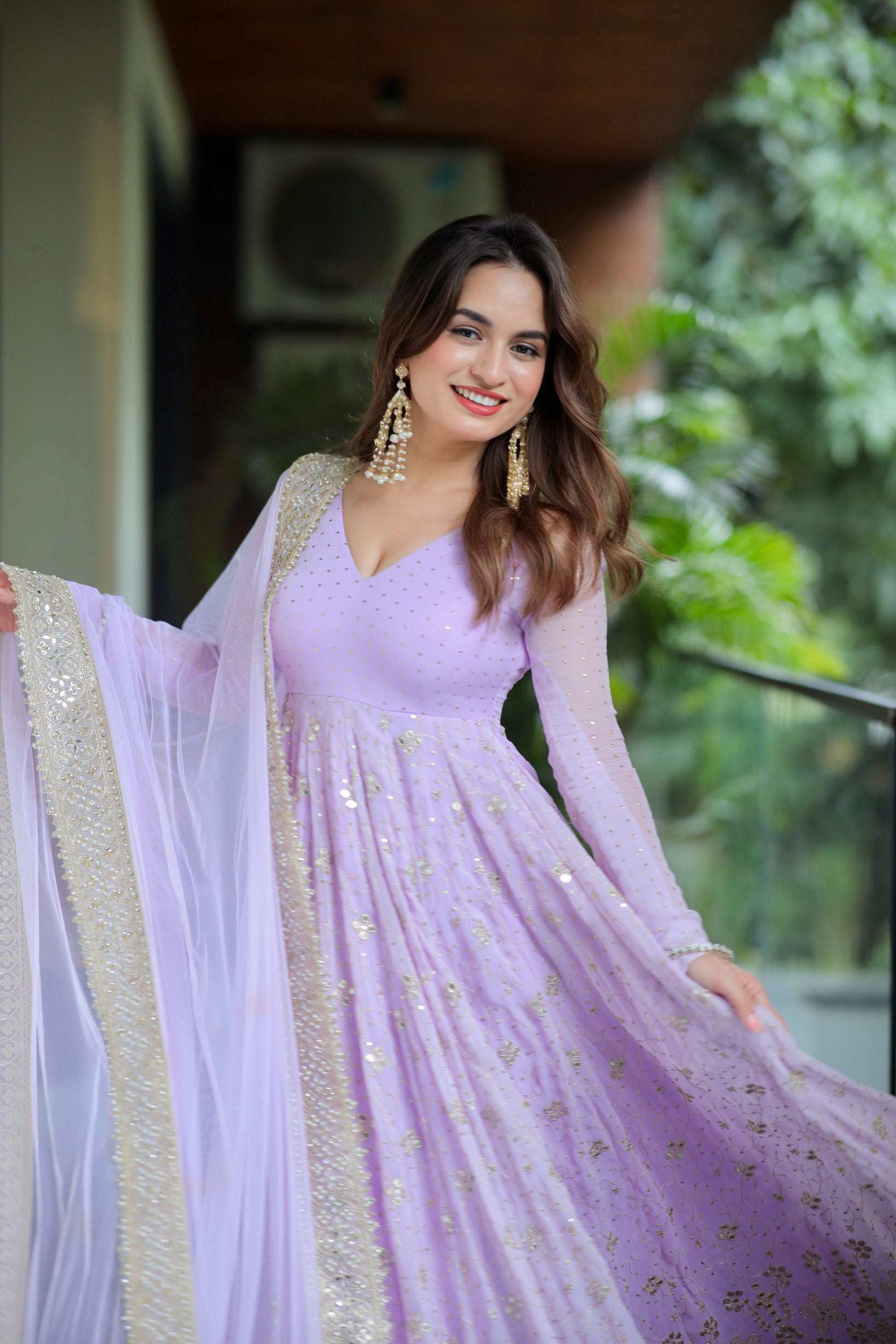 Yash Enterprise Light Purple Fux Bloomimng Silk Embroidery Suit Set  Grab2Buy Yash Enterprise Grab2Buy