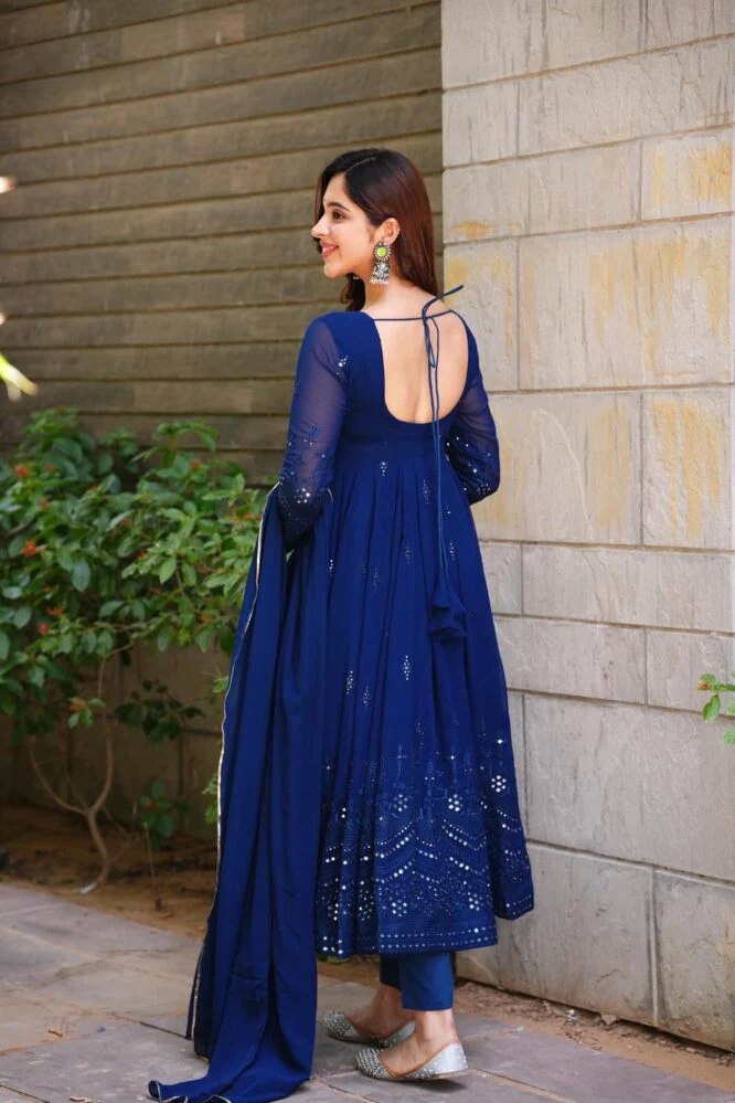 Yash Enterprise Whispering Breeze Georgette Embroidered Suit Set  Grab2Buy Yash Enterprise Grab2Buy