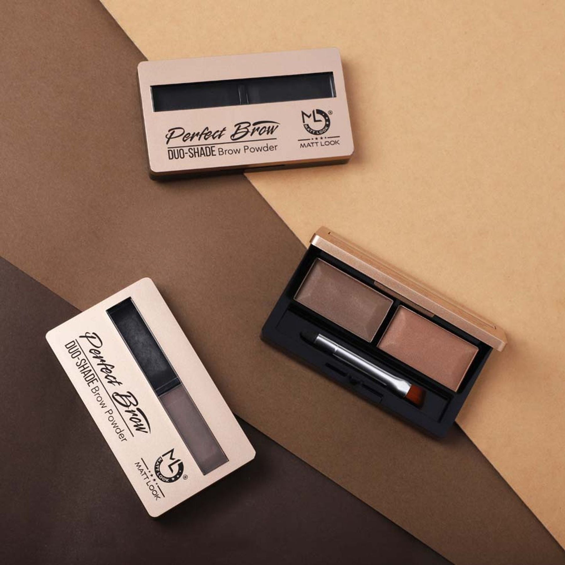 Matt Look Perfect Brow Duo-shade Brow Powder - 02 