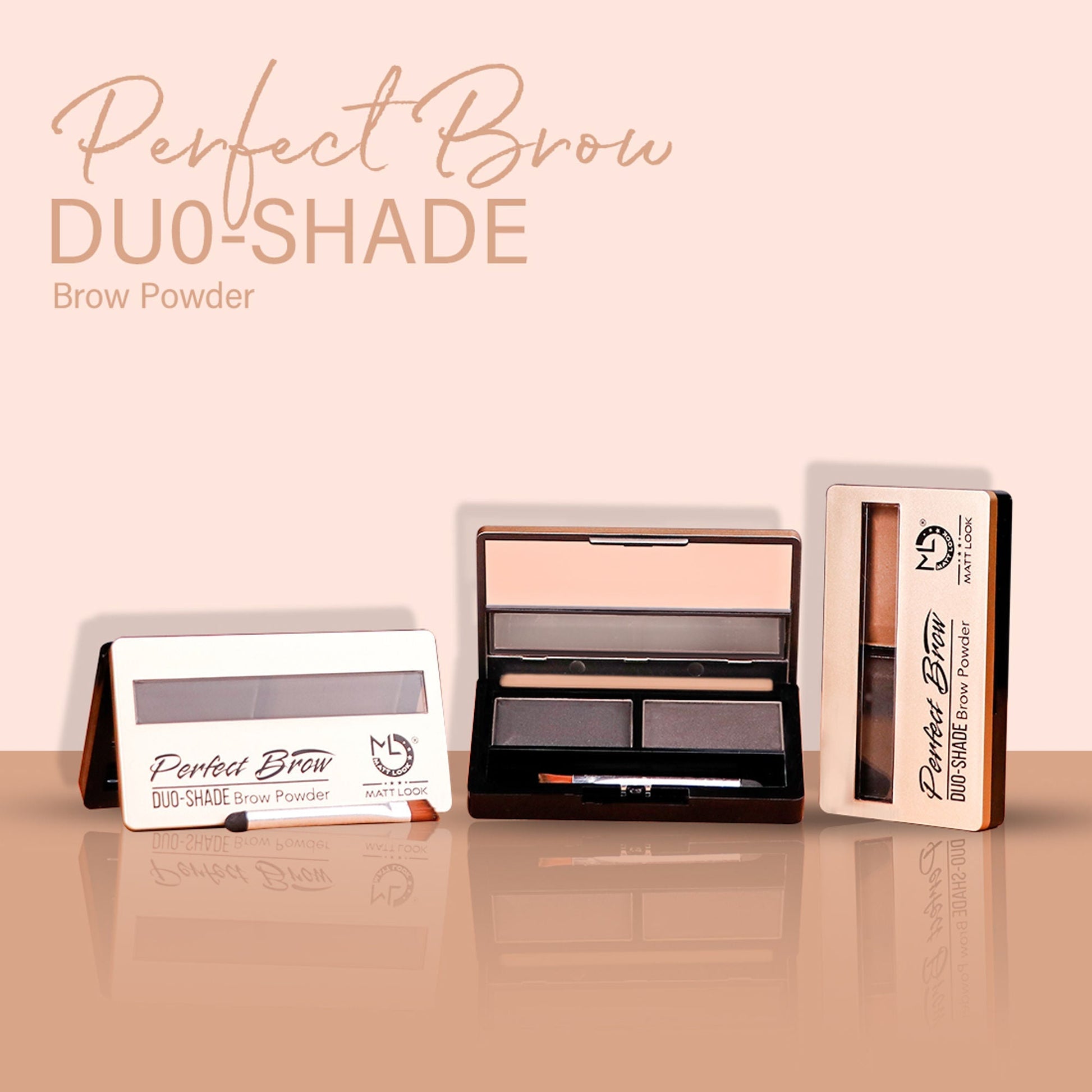 Matt Look Perfect Brow Duo-shade Brow Powder - 04 