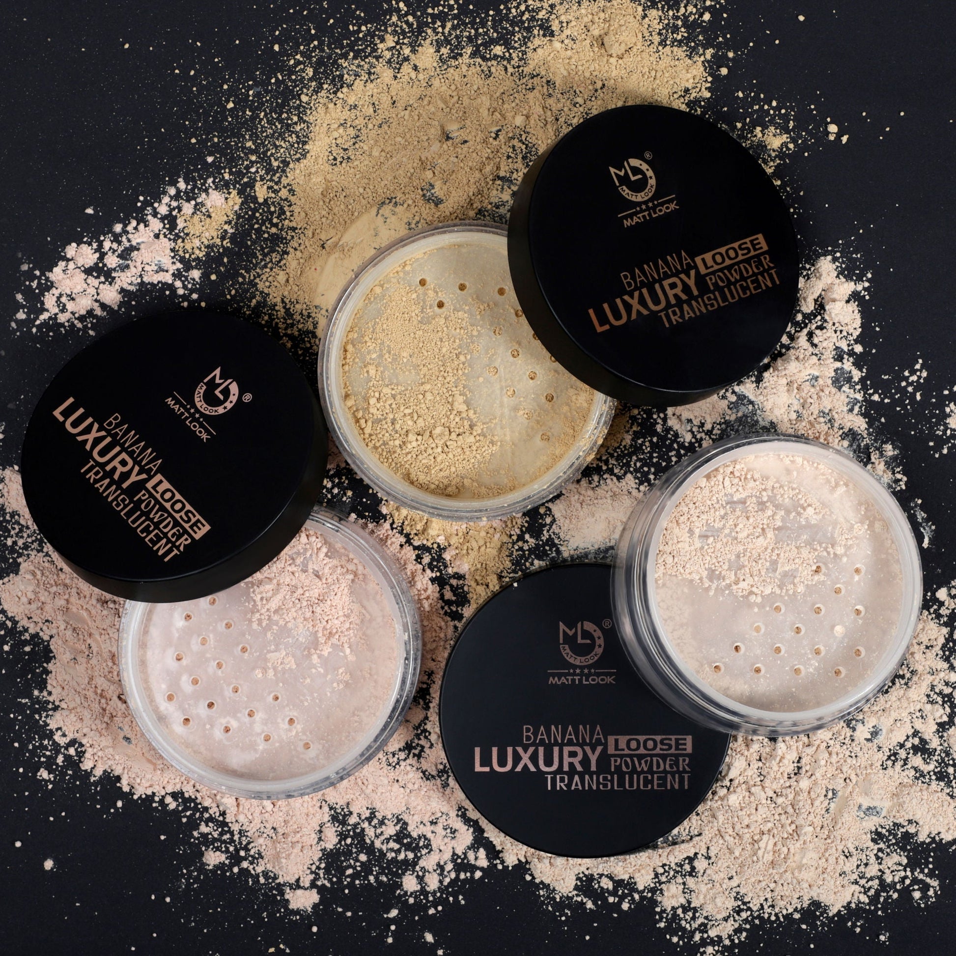 Matt Look Face Makeup Banana Luxury Loose Powder Translucent - Natural 