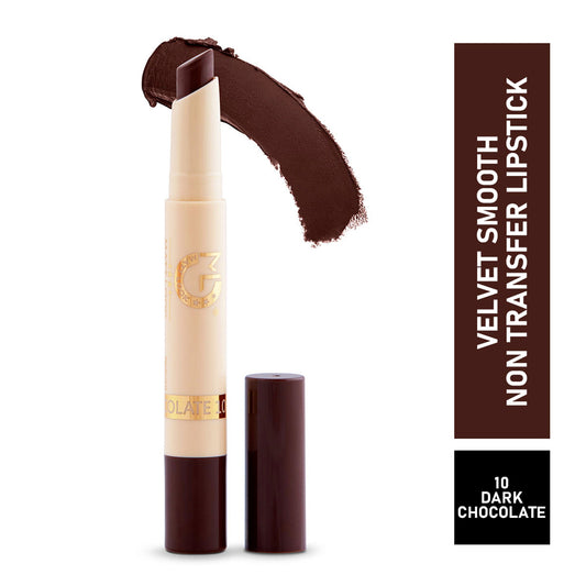 Matt Look Velvet Smooth Non Transfer Lipstick - Dark Chocolate 