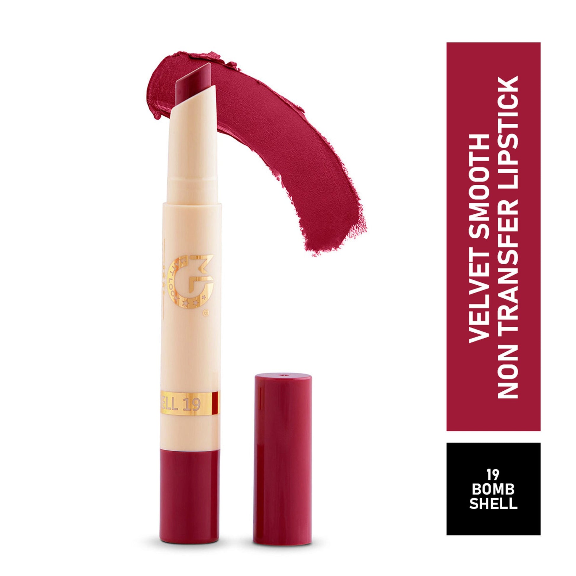 Matt Look Velvet Smooth Non Transfer Lipstick - Bomb Sell 