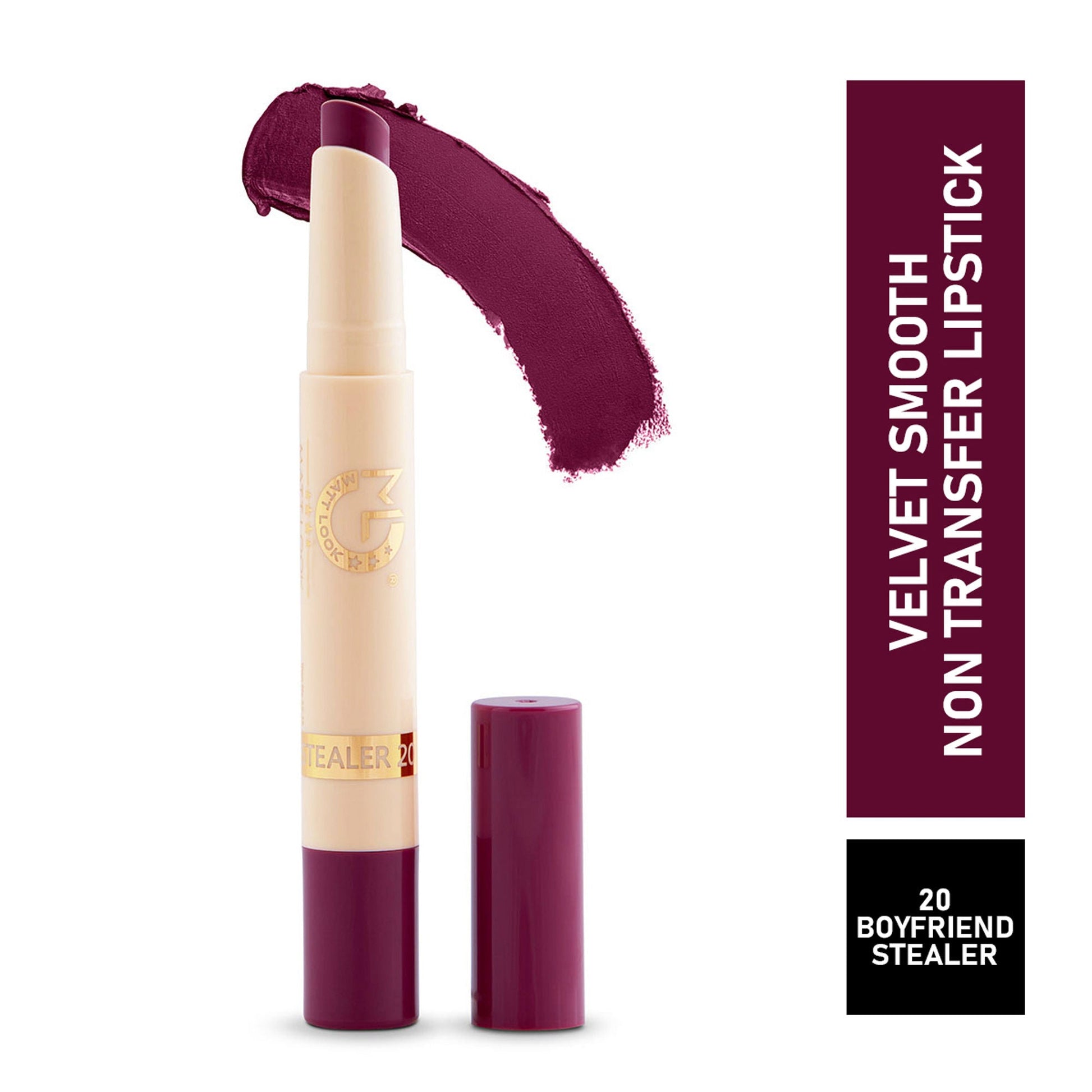 Matt Look Velvet Smooth Non Transfer Lipstick - Boyfriend Stealer 