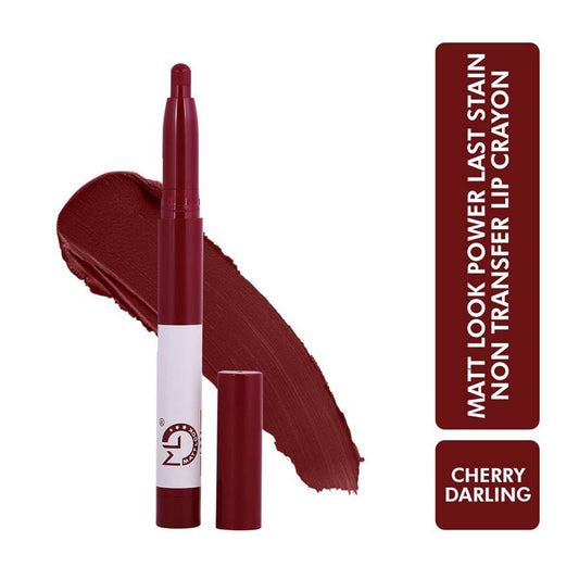 Matt Look Power Last Lip Stain Crayon Lipstick - Cherry Darling 