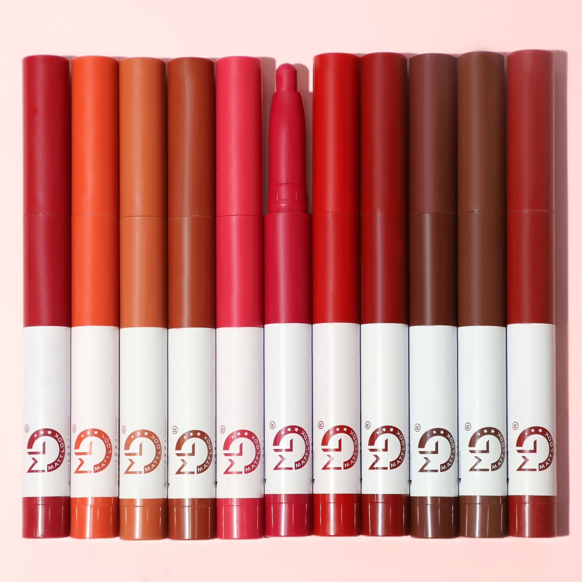 Matt Look Power Last Lip Stain Crayon Lipstick - Berry Crush 