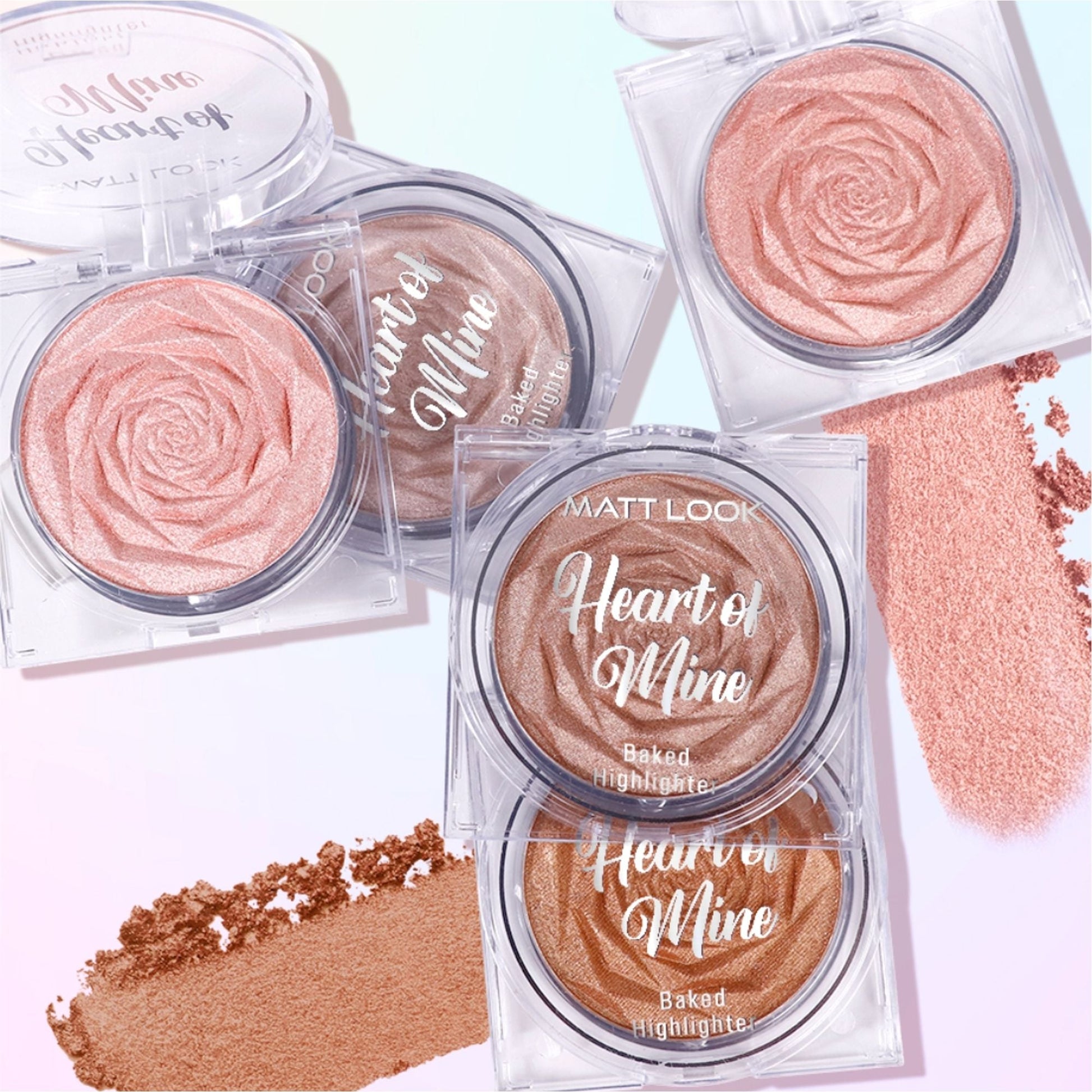 Matt Look Heart Of Mine Baked Highlighter - 04 So Hollywood 