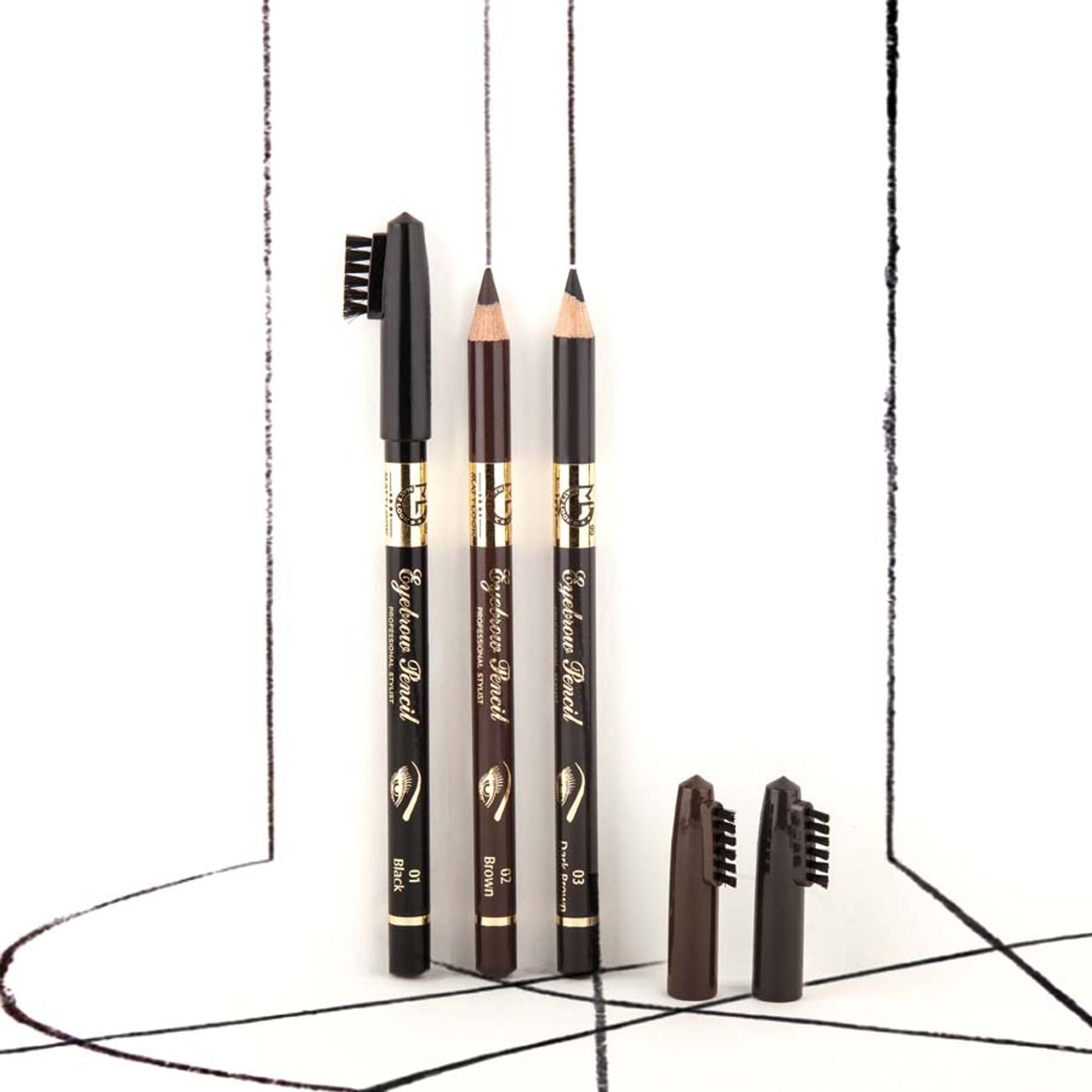 Matt Look Long Lasting Formula Professional Stylist Eyebrow Pencil - 05 Soft Brown 