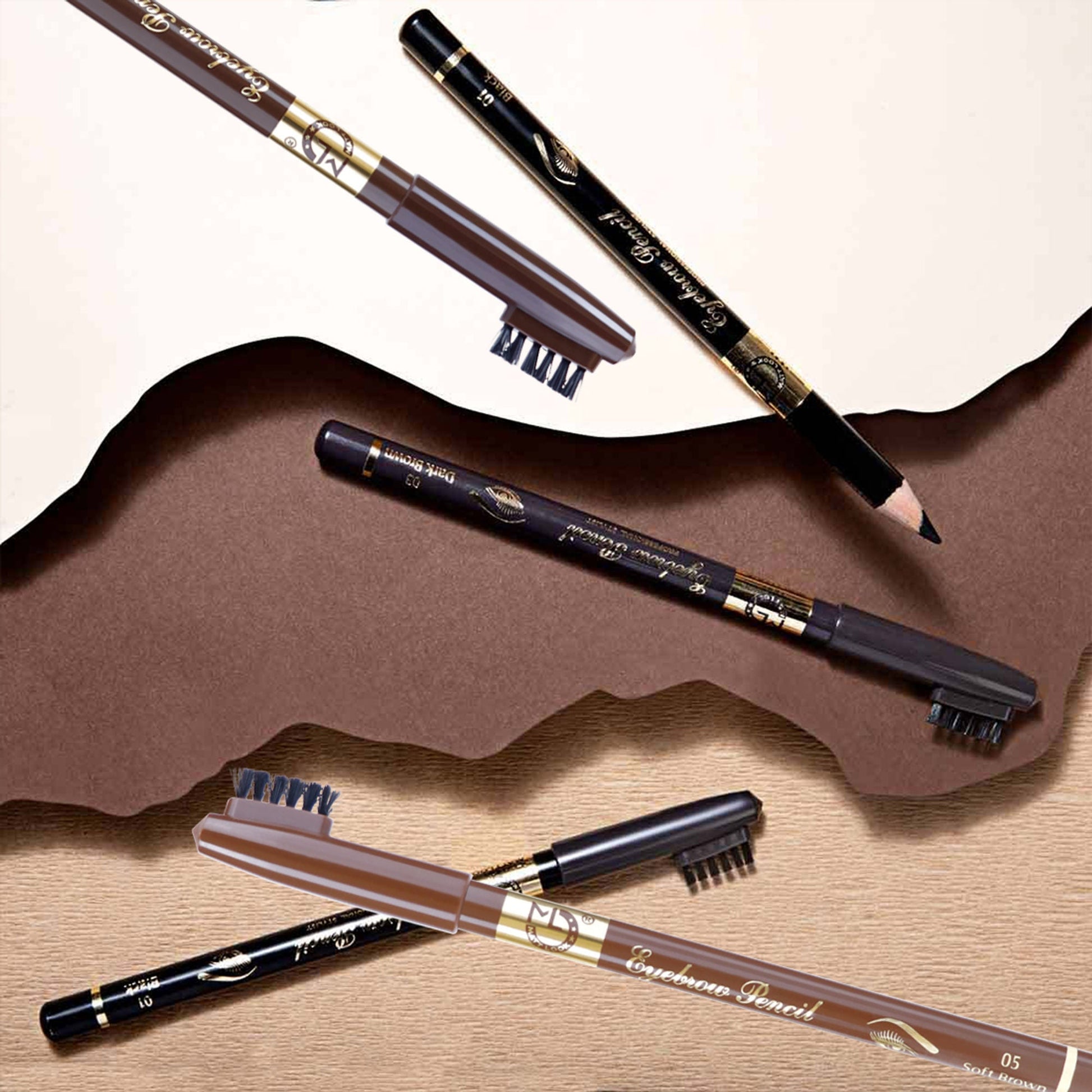 Matt Look Long Lasting Formula Professional Stylist Eyebrow Pencil - 05 Soft Brown 