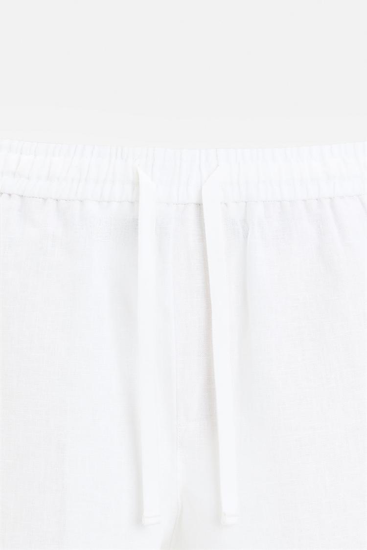Fabmade Men’S Linen Pajama Combo – White & Black (Pack Of 2)
