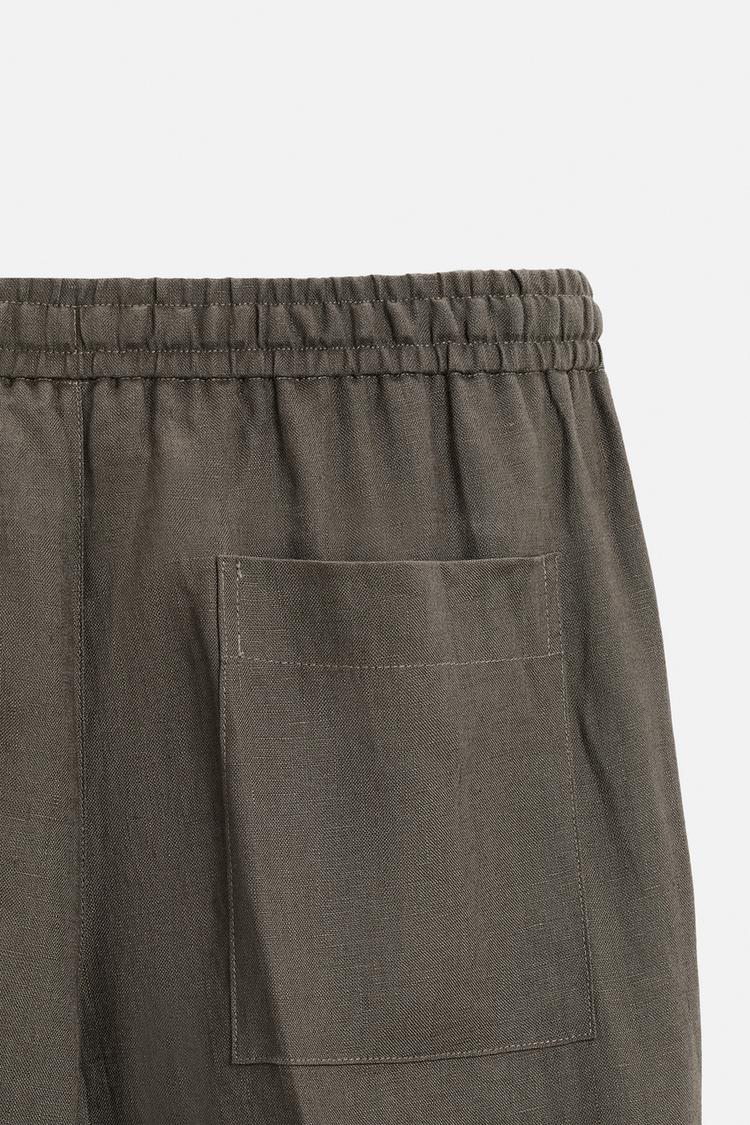 Fabmade Men’S Linen Pajama Combo – Beige & Brown (Pack Of 2)