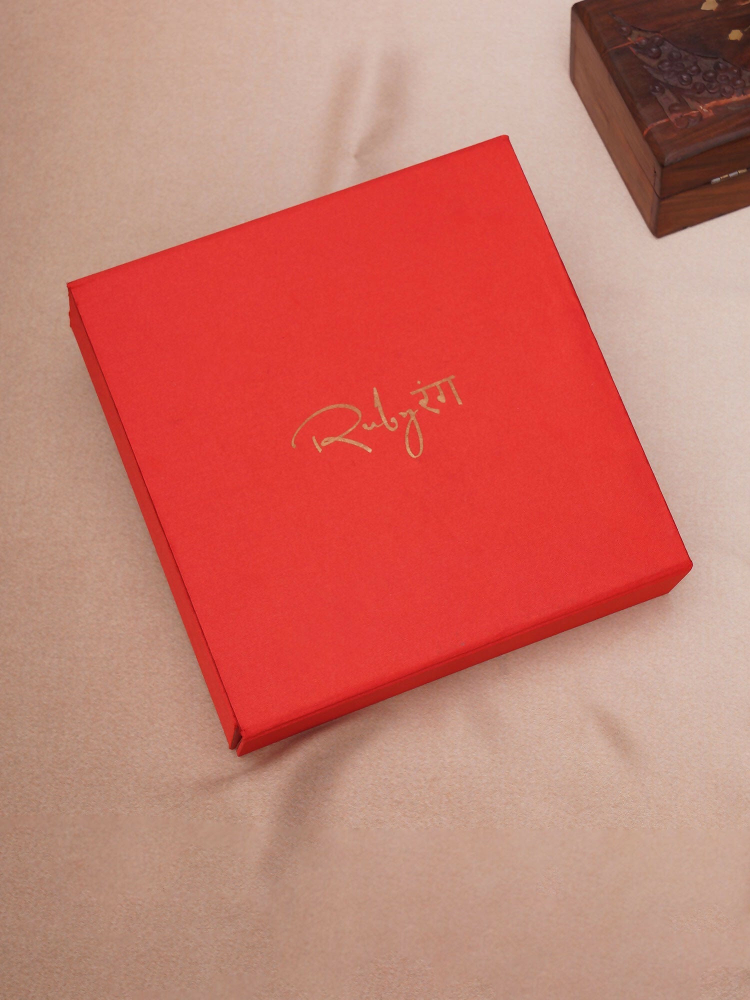 Temple Choker with Matching Jhumki Jewellery Set (Gold) - Ruby Raang - Grab2buy