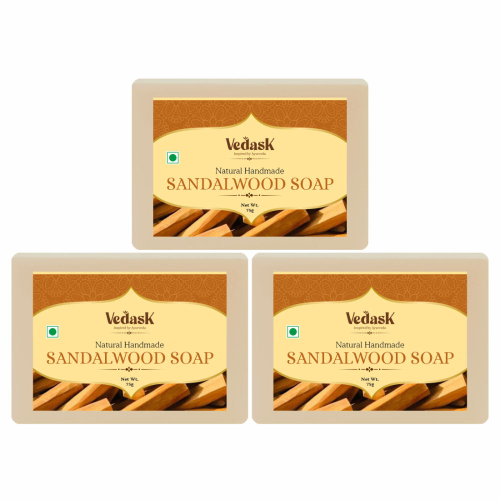 Vedask Organic Handmade Sandalwood Bath Soap  Grab2Buy Vedask Grab2Buy