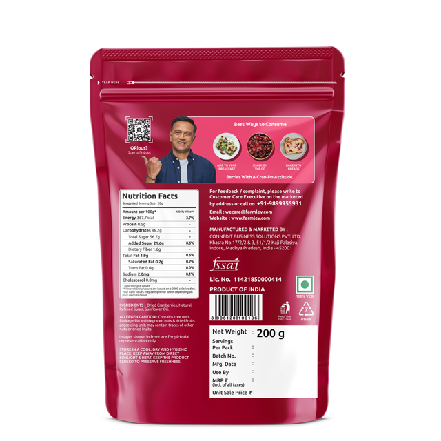 Grab2Buy Premium Whole Cranberry (Dried)  Grab2Buy Farmley Grab2Buy