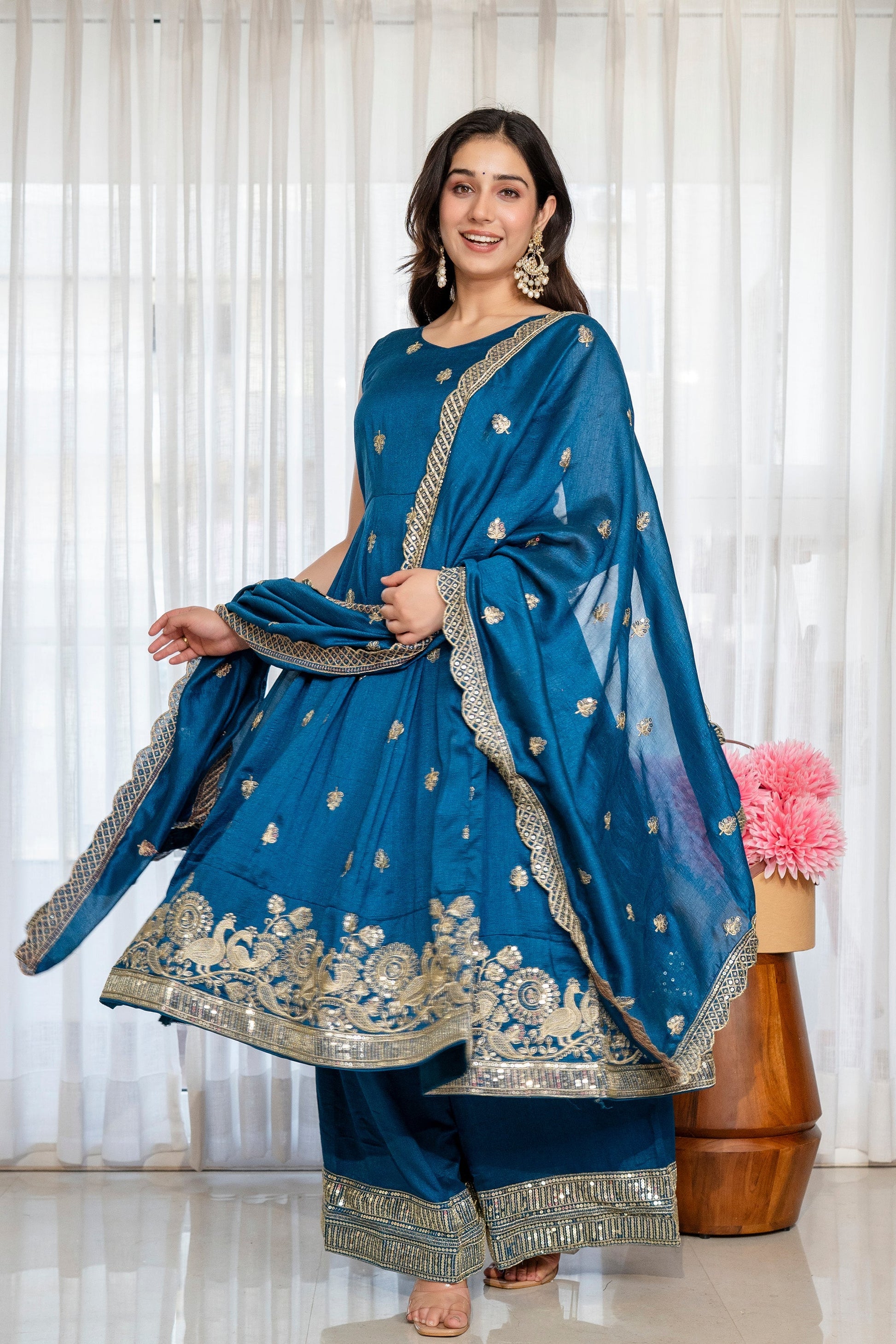 Yash Enterprise Rama Simmar Silk Party Wear Embroidery Suit Set  Grab2Buy Yash Enterprise Grab2Buy