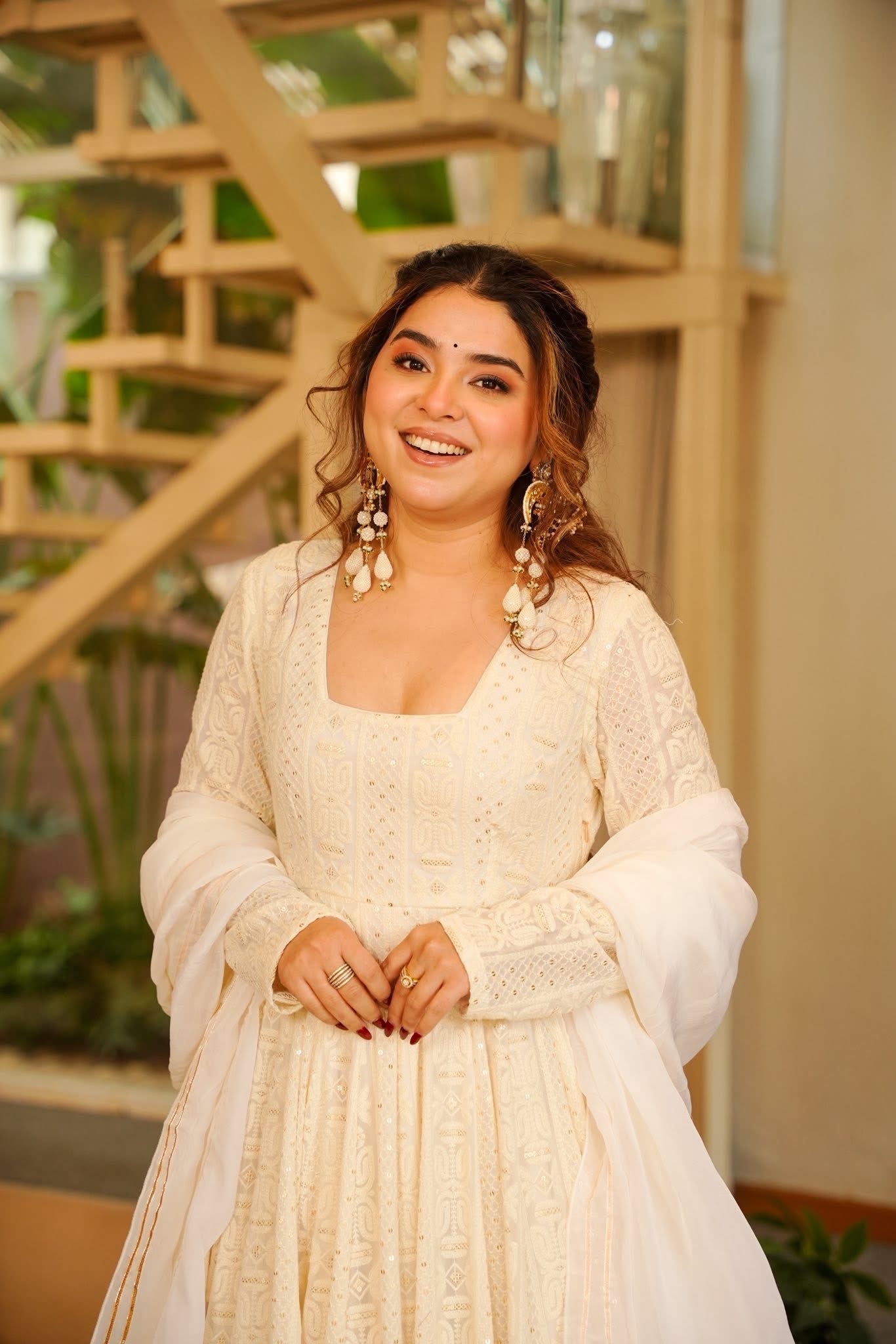Yash Enterprise Cream Georgette Party Wear Embroidery Suit Set  Grab2Buy Yash Enterprise Grab2Buy