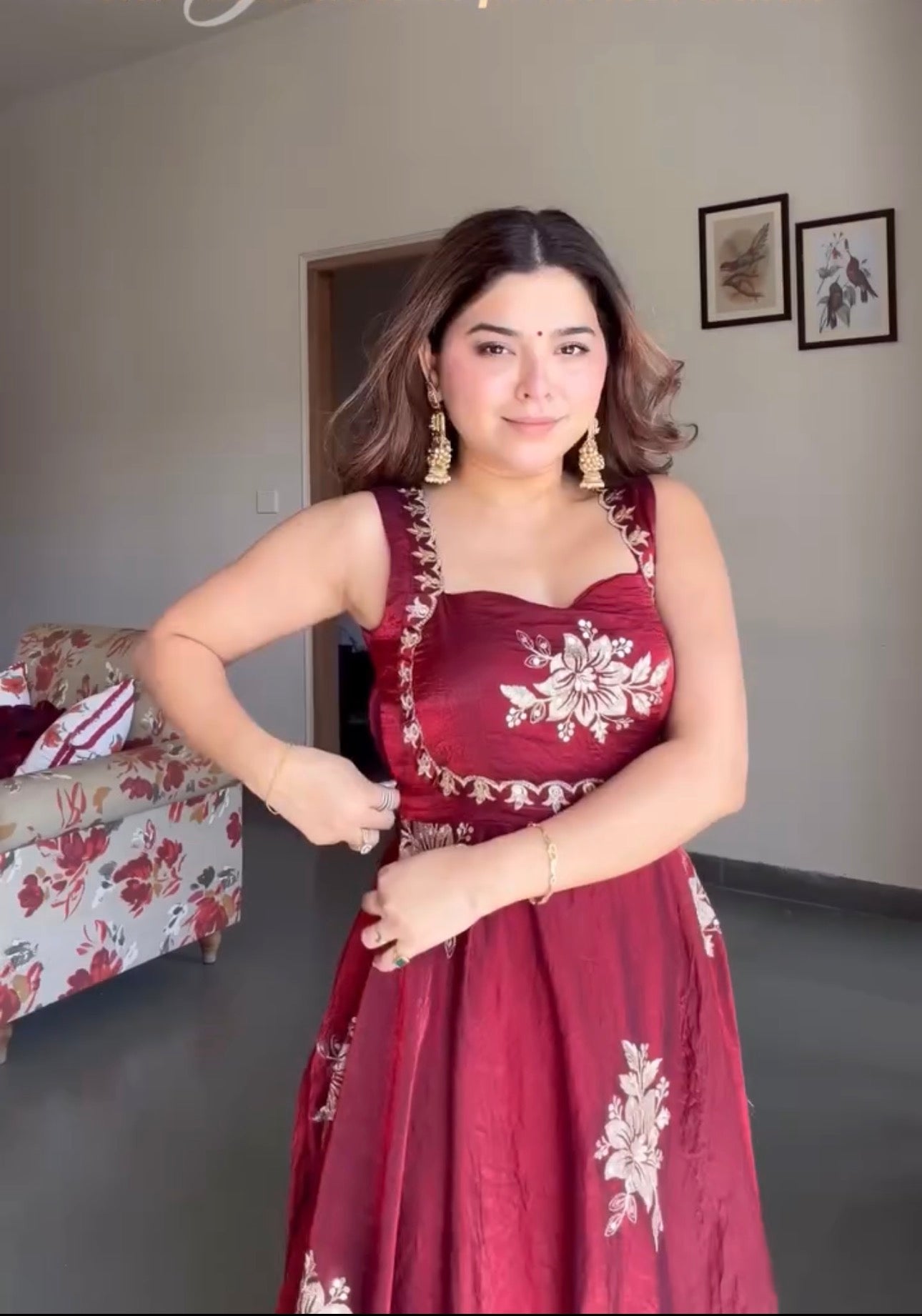 Yash Enterprise Maroon Fandy Silk Party Wear Embroidery Suit Set  Grab2Buy Yash Enterprise Grab2Buy