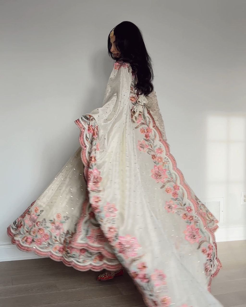 Yash Enterprise Off White Vichitra Silk Embroidery Party Wear Suit  Grab2Buy Yash Enterprise Grab2Buy