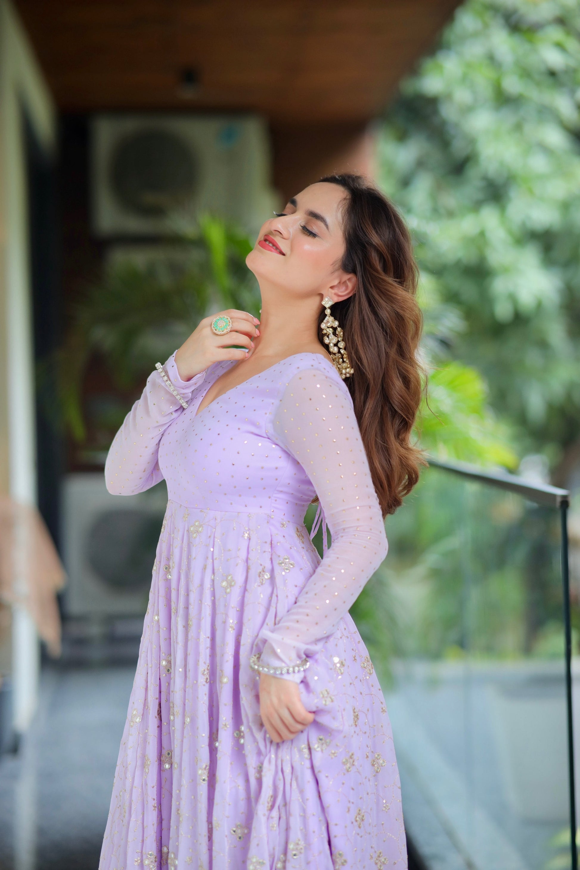 Yash Enterprise Light Purple Fux Bloomimng Silk Embroidery Suit Set  Grab2Buy Yash Enterprise Grab2Buy