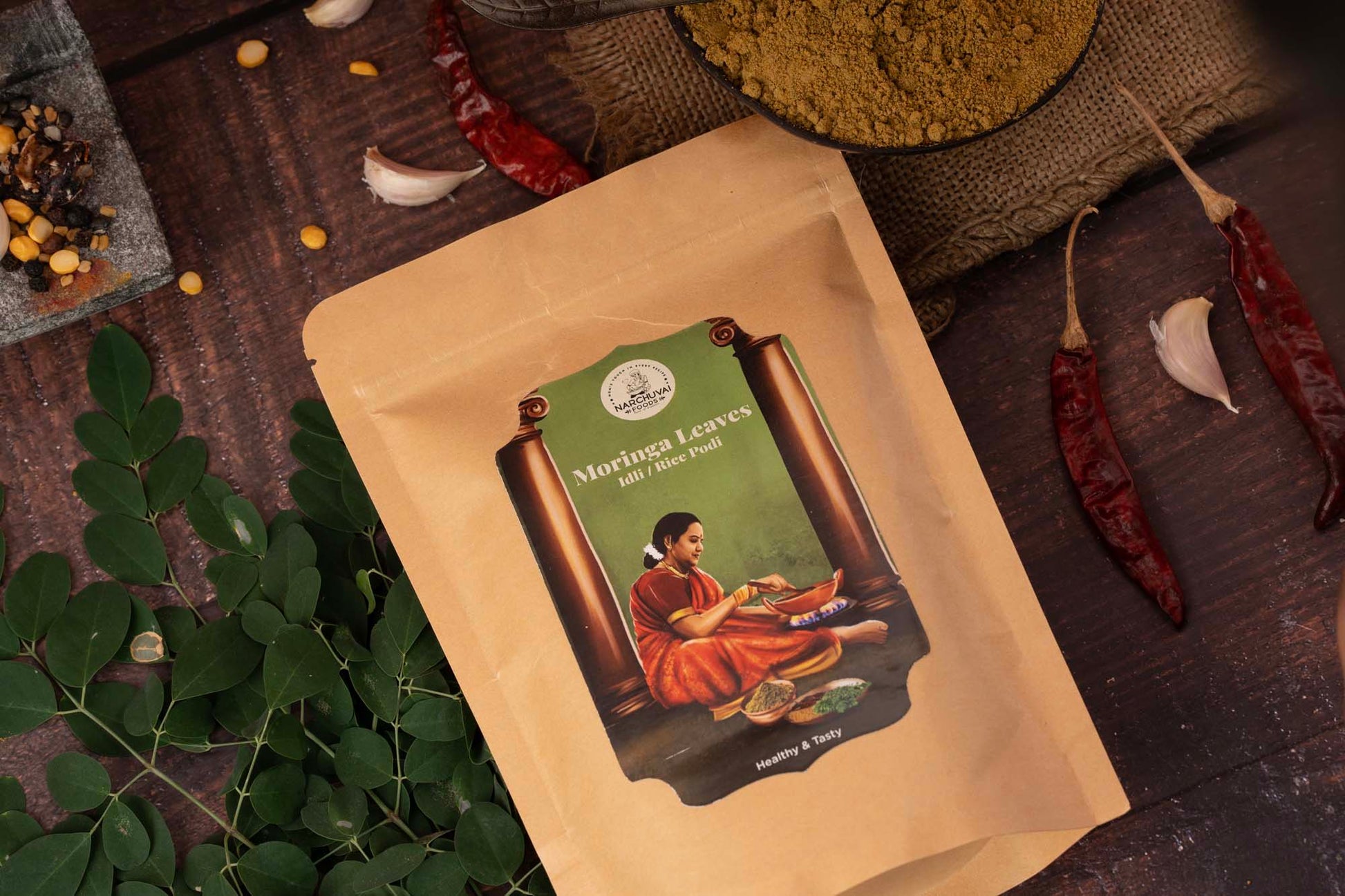 Narchuvai Foods Moringa Leaves Idly Podi