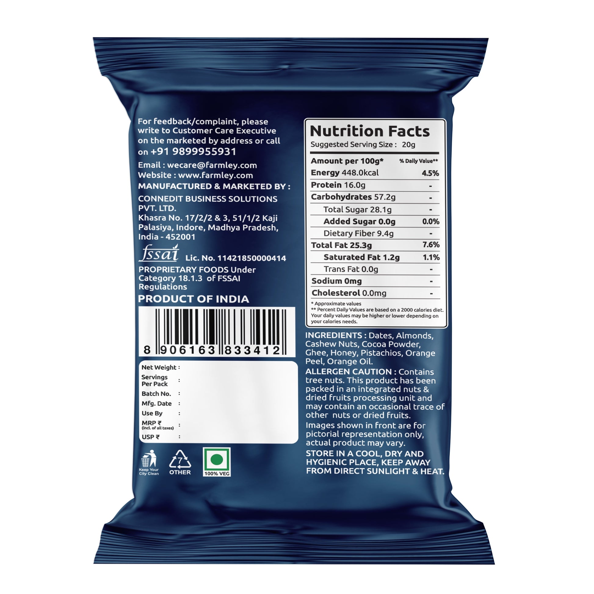 Farmley Date bites- Choco orange