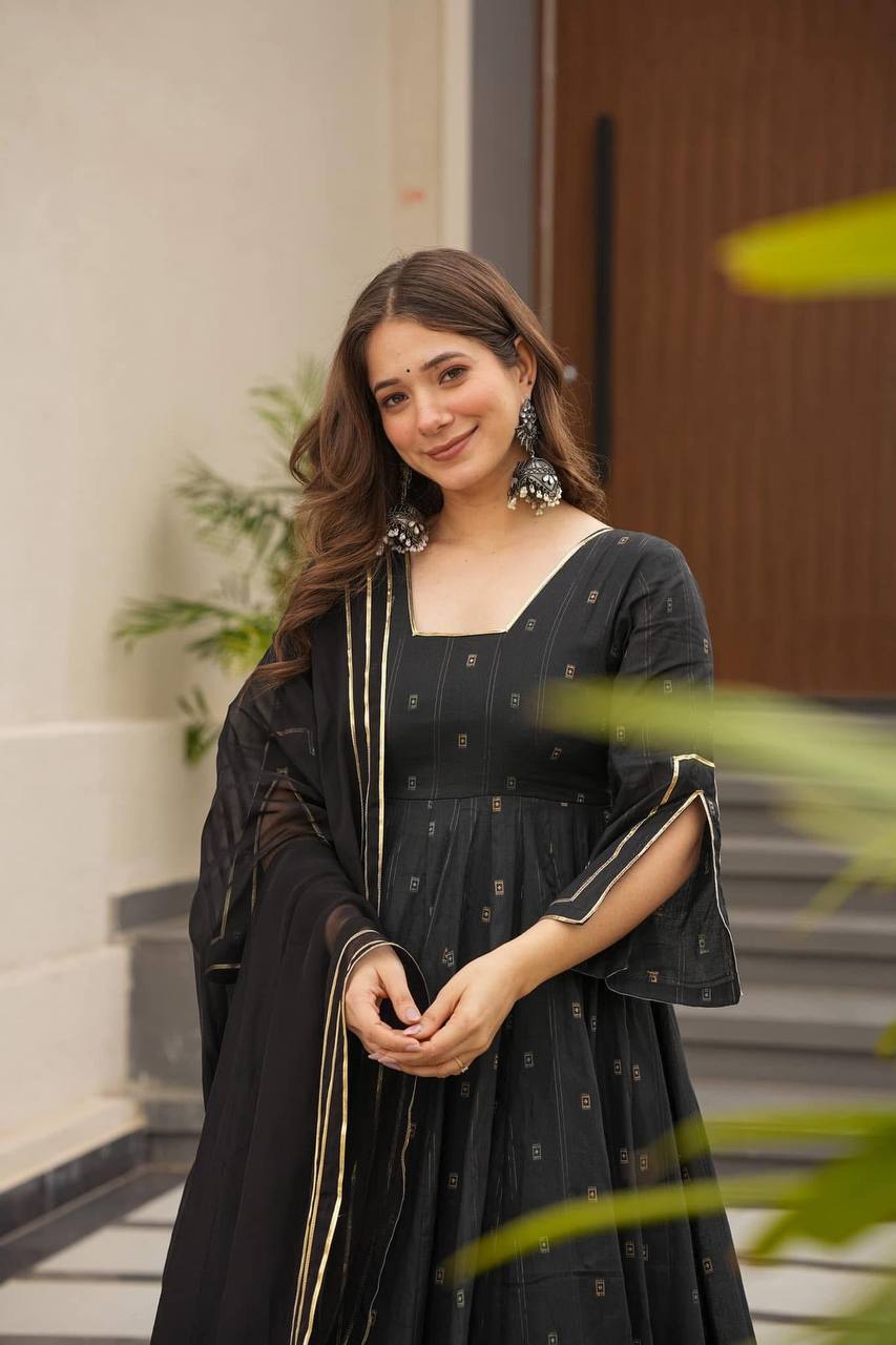 Yash Enterprise Black Maslin Fabric Digital Print Work Suit Set  Grab2Buy Yash Enterprise Grab2Buy