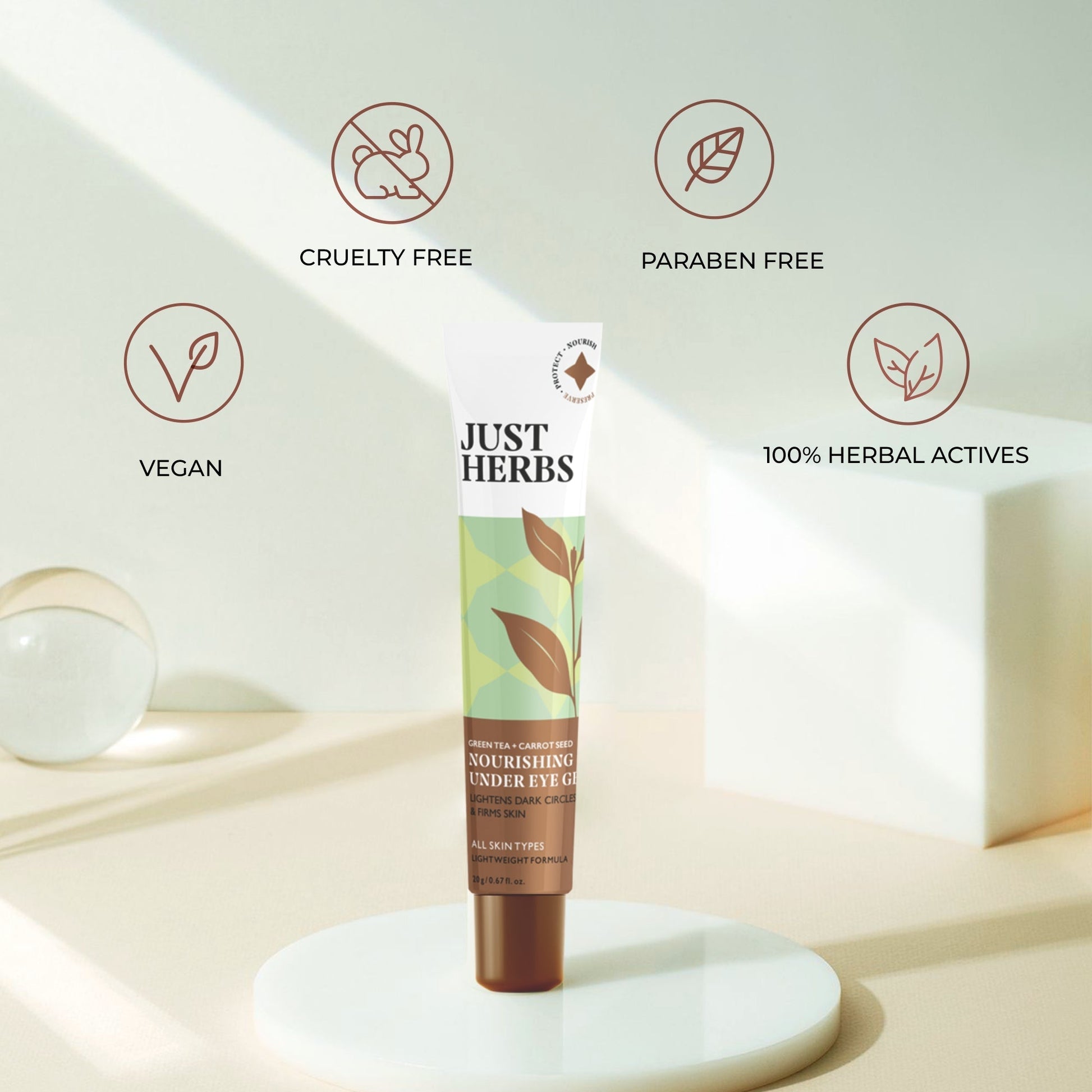 Nourishing Under Eye Gel with Green Tea and Carrot Seed 