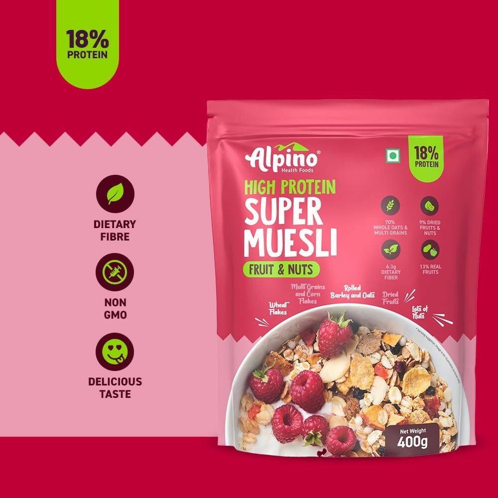 Alpino High Protein Super Muesli Fruit & Nuts - Grab2buy
