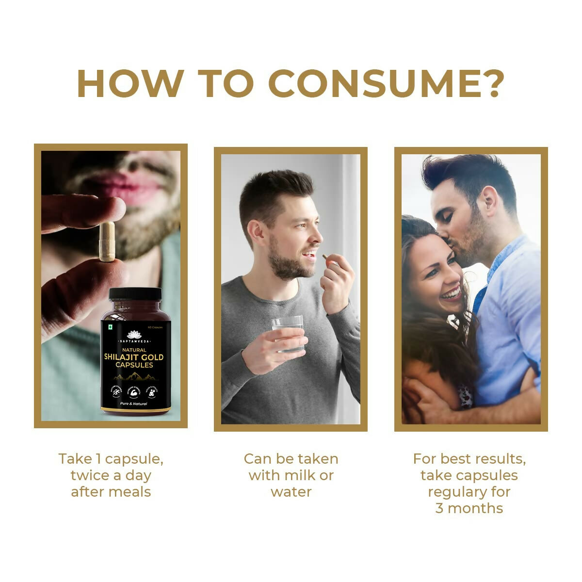 Saptamveda Natural SJ Gold Capsules - Grab2buy